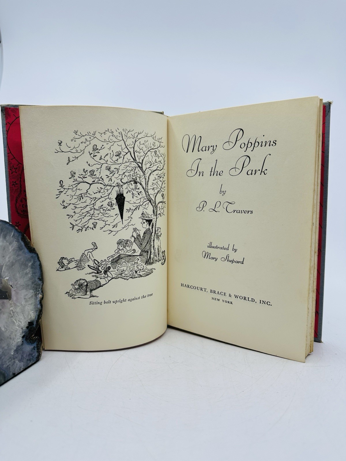 Mary Poppins 2 Book Lot Comes Back In The Park P.L. Travers 1st Edition Vintage