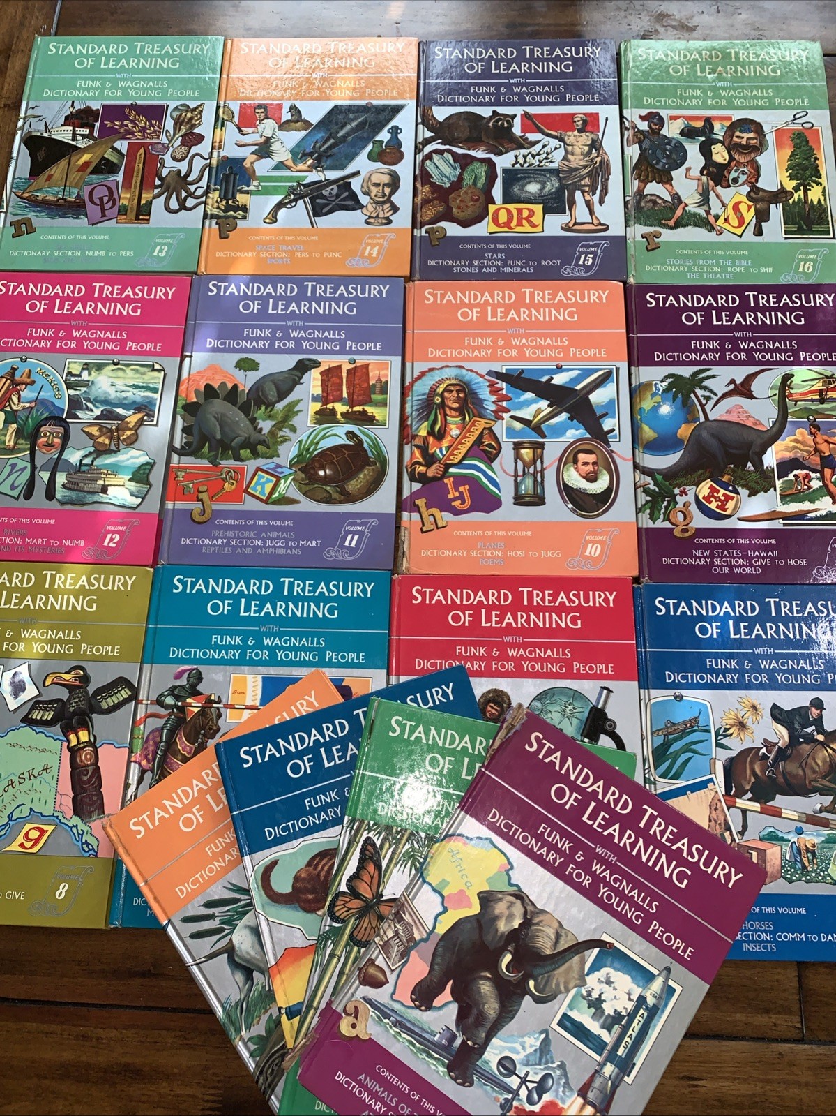 Standard Treasury of Learning Volumes 1-16 Funk And Wagnalls Vintage