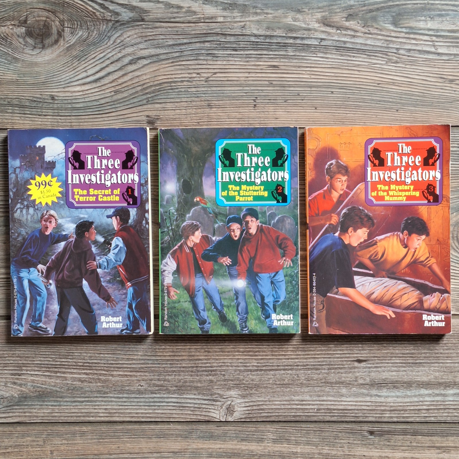 Vintage 1990s The 3 Investigators Book Bundle Lot Of 9 Mystery Detective Series