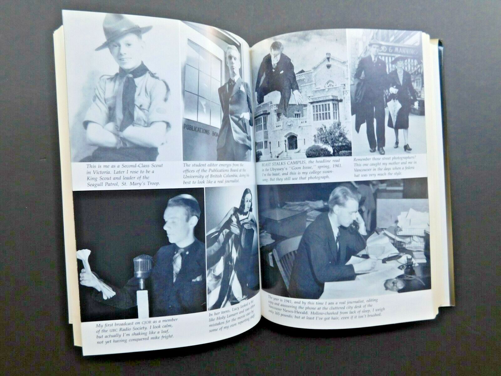 SIGNED autobiography celebrity historian PIERRE BERTON hardcover 342 pages NF