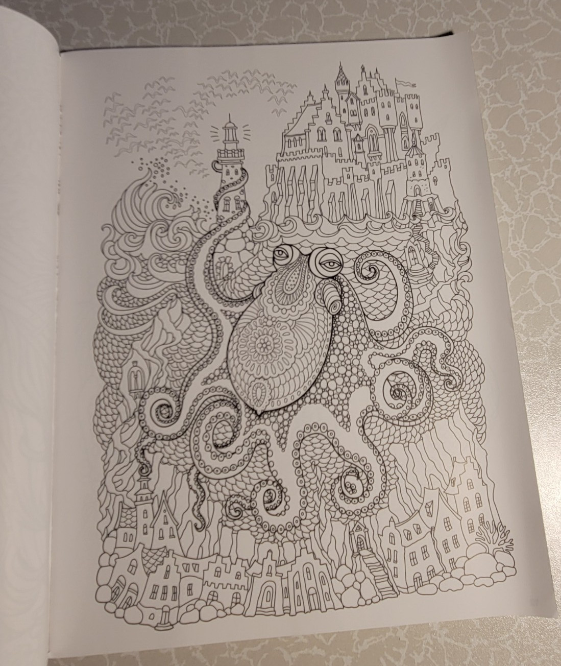 MYTHICAL CREATURES & MORE – ADULT COLORING BOOK – 48 Pages – Brilliant Escapes