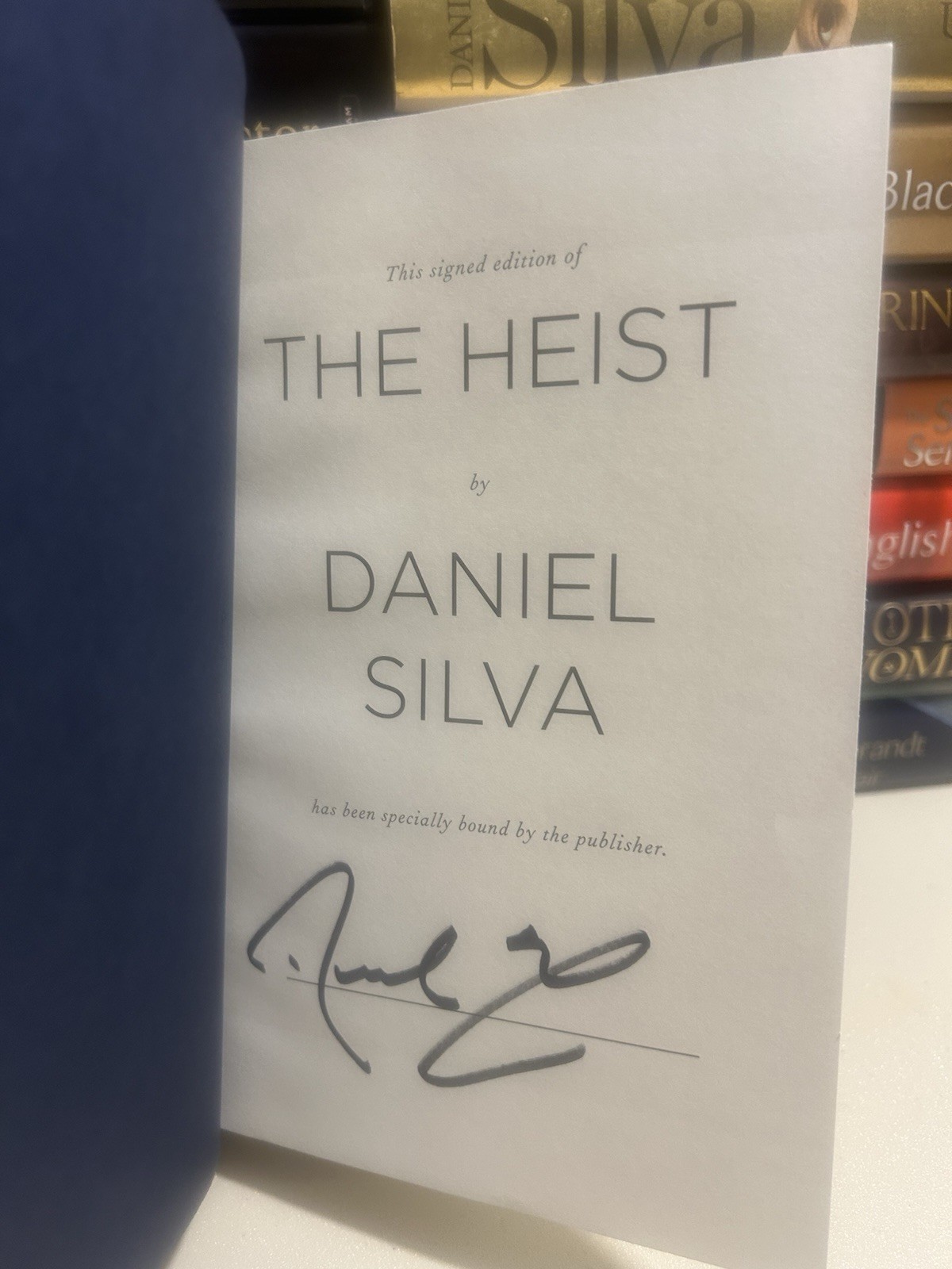 LOT 18 GABRIEL ALLON BOOKS Daniel Silva 1st Ed Edition 1 Signed HCDJ Firsts