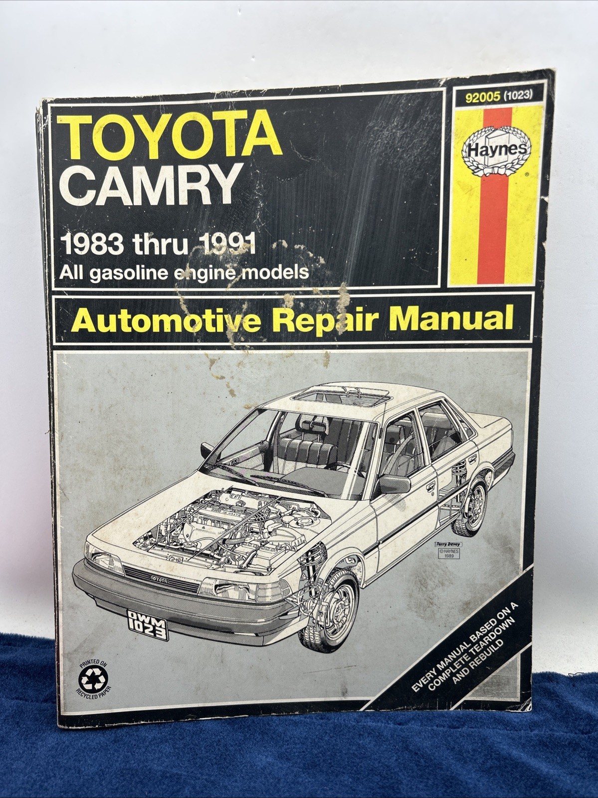 Haynes Toyota Camry 1983-1991 All Gas Models Automotive Repair Manual 1023