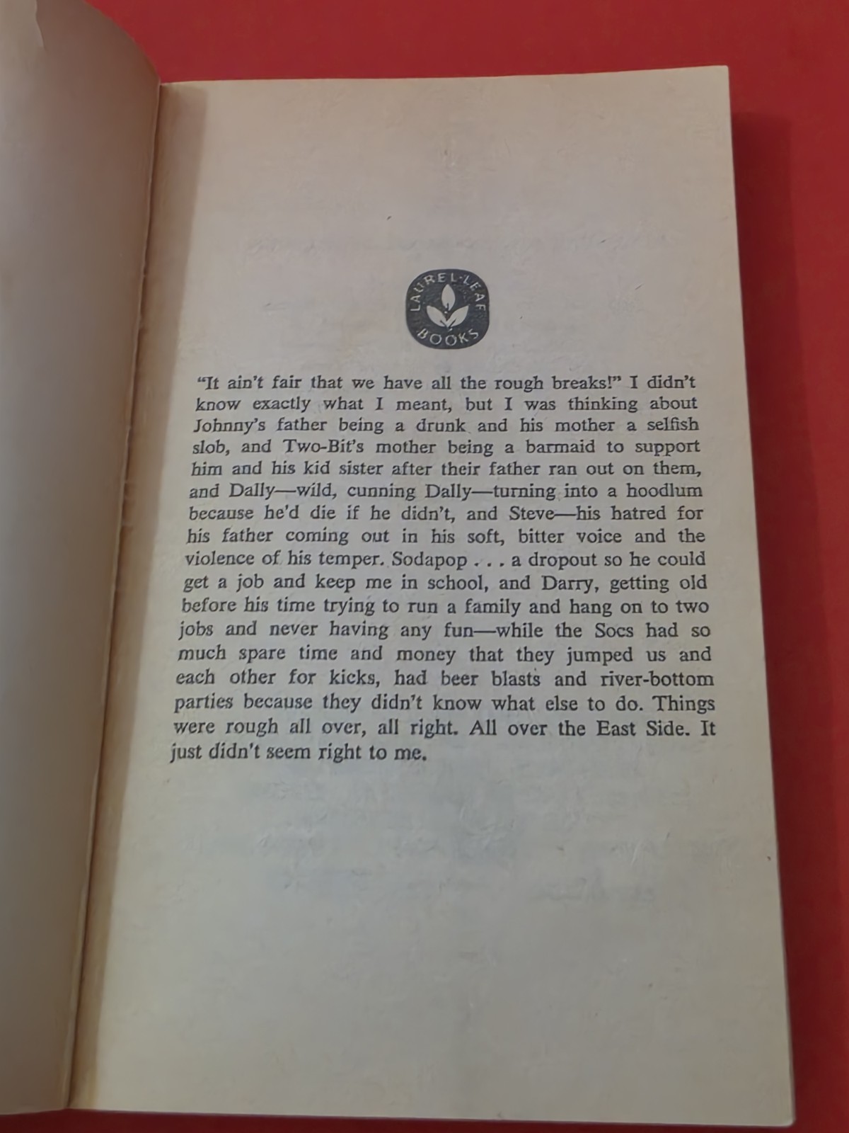 Nice Copy – The Outsiders S.E Hinton Movie Tie-In 1982 Laurel Leaf PB – Coppola