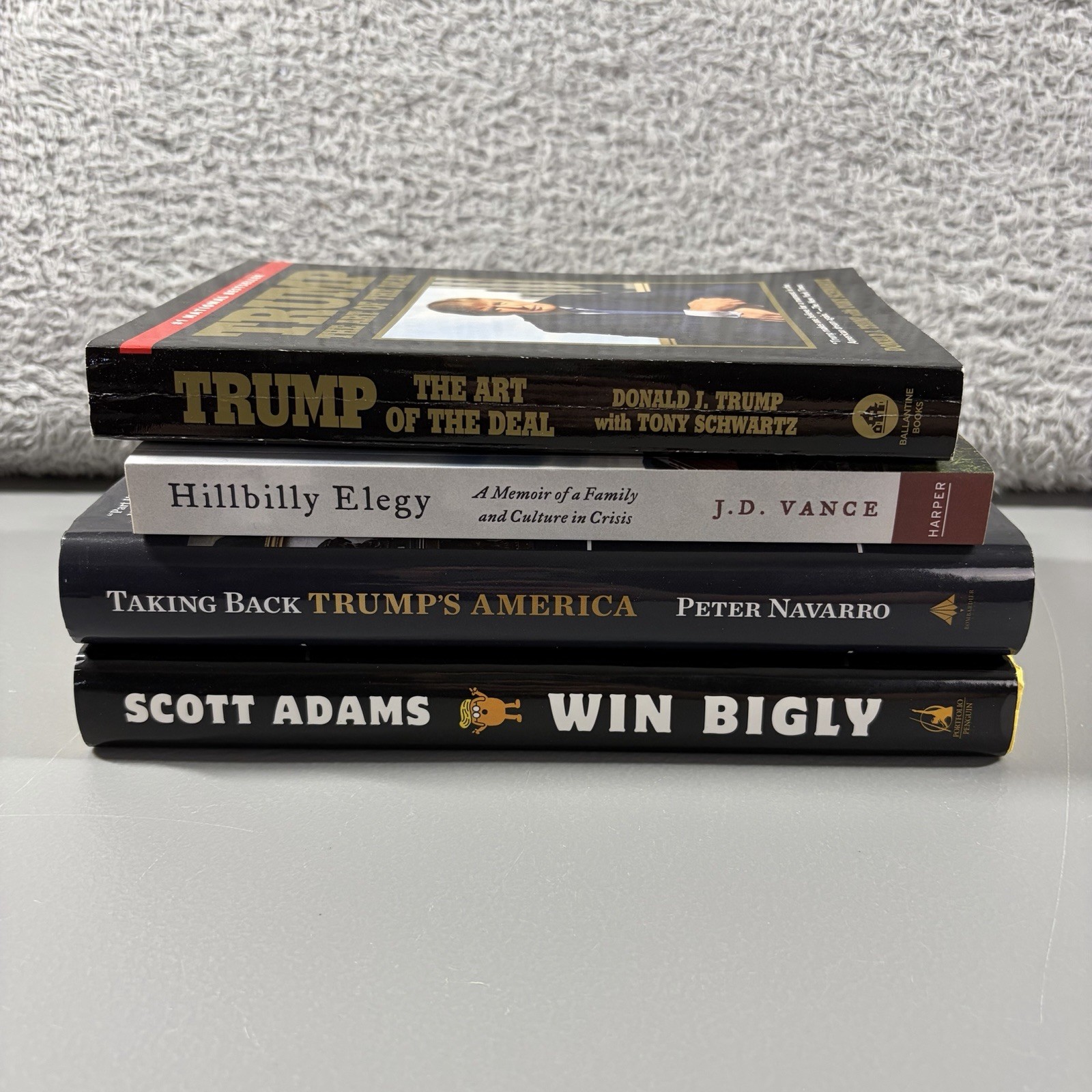 Conservative Politics Book Bundle Hillbilly Elegy Trump Art of the Deal Lot of 4