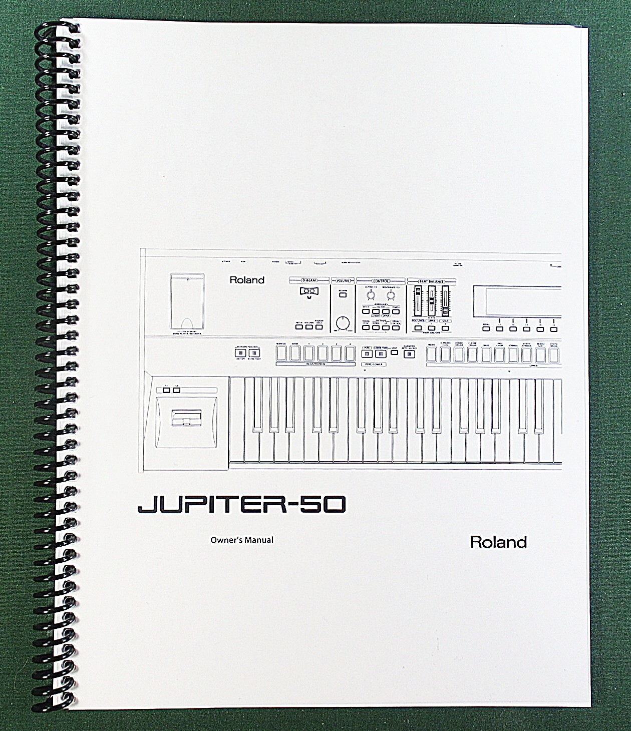 Roland Jupiter-50 Owner’s Instruction Manual: 108 Pages & Protective Covers!