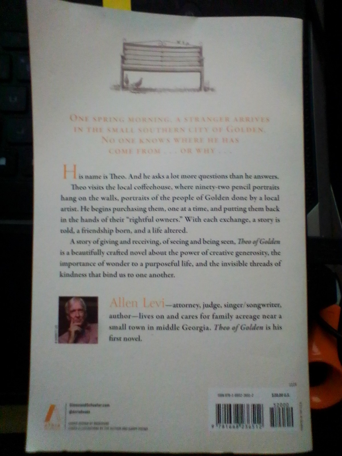 Theo of Golden : A Novel by Allen Levi (2025, Trade Paperback) VERY GOOD