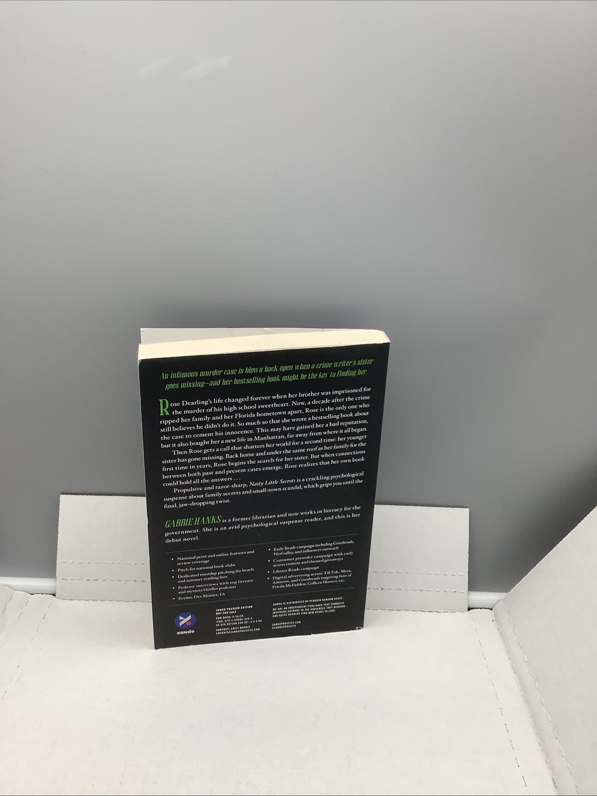 Nasty Little Secrets – By: Gabble Hanks – ARC 6/16/2026 – Paperback – Acceptable