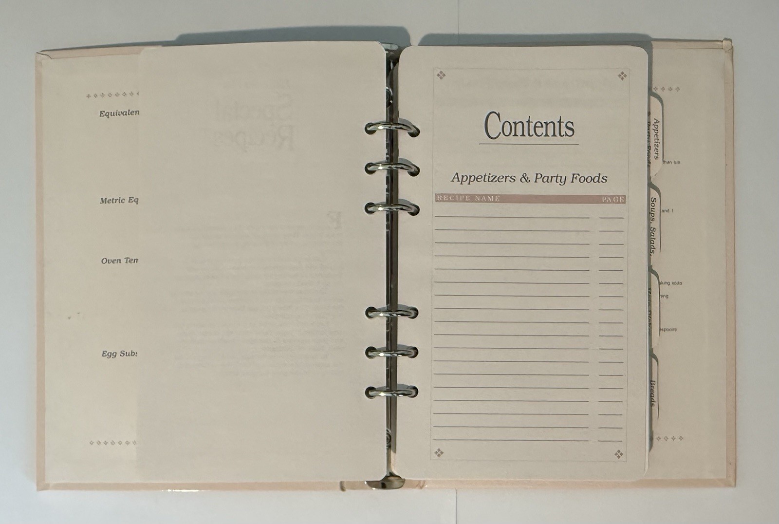 Vintage NEW Kim Jacobs 1990 Recipe Binder Book Cottagecore Organizer in Box NOS