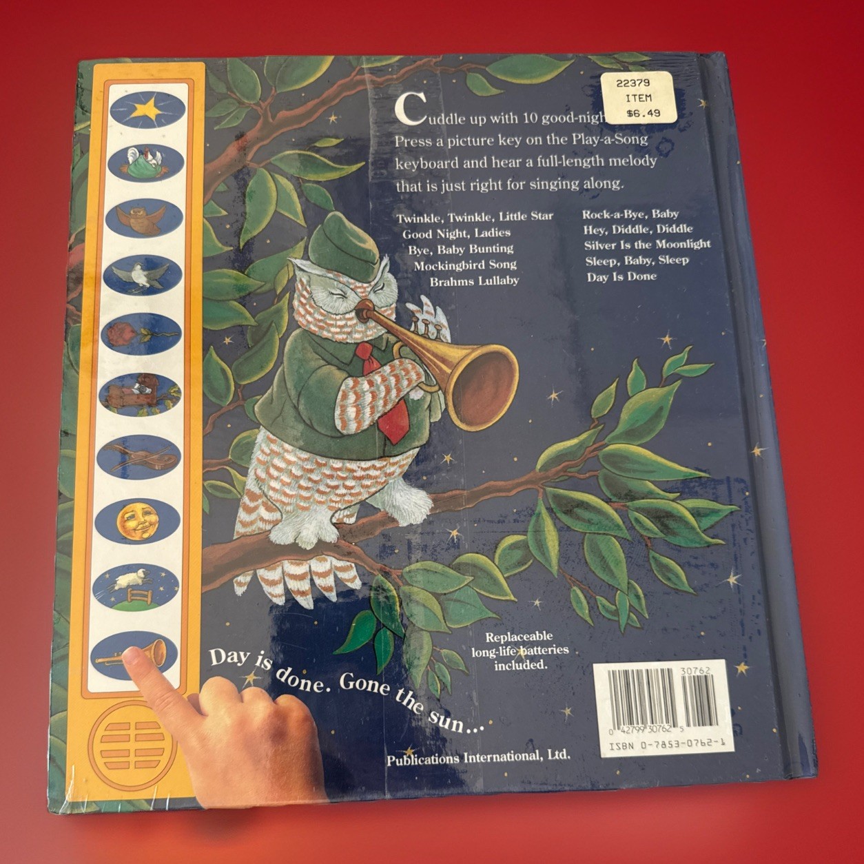 SEALED Rare 1994 Play-A-Song Sleepy Time Songs Hardcover Musical Children’s Book