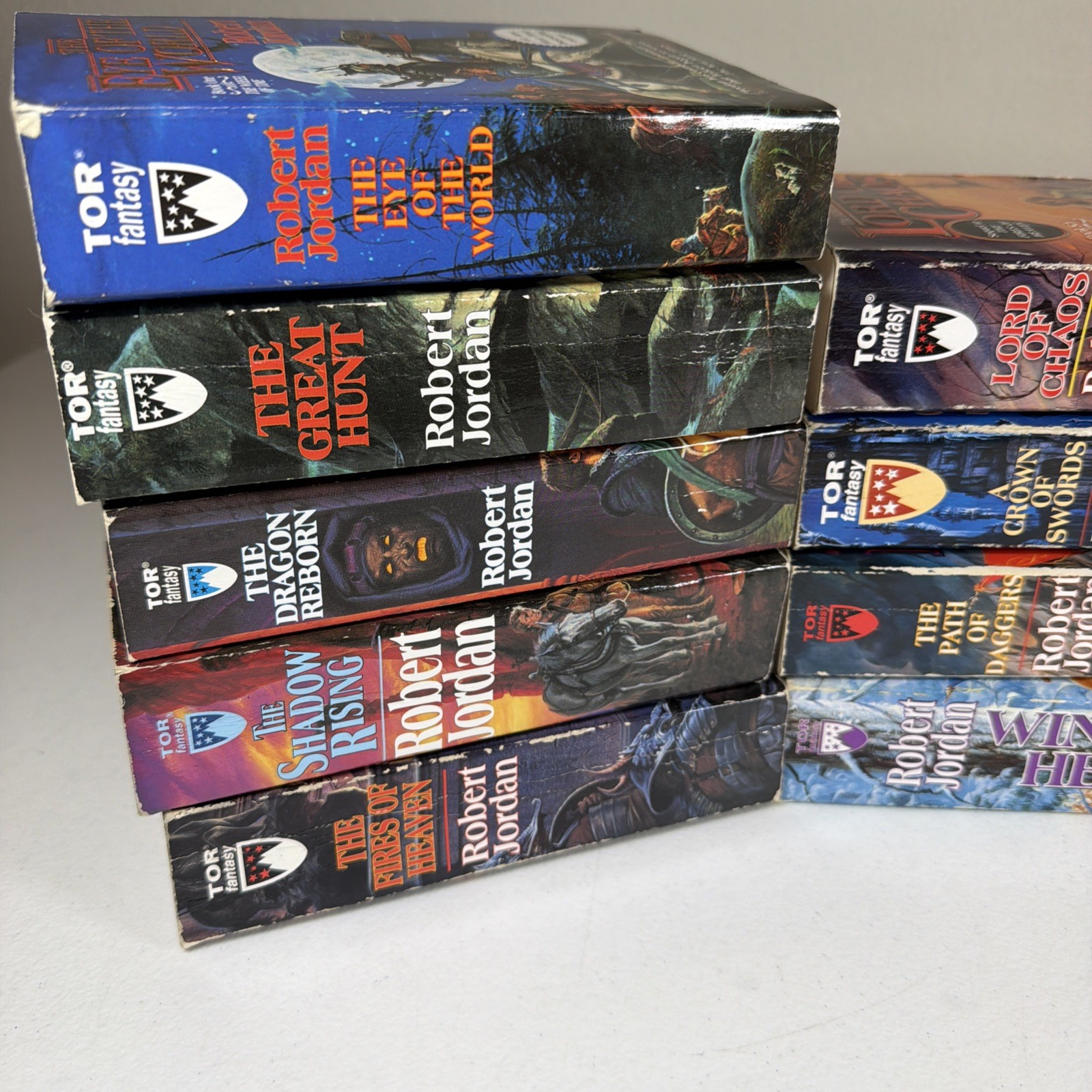 Robert Jordan Wheel of Time Fantasy Series Paperbacks 1-13 Lot