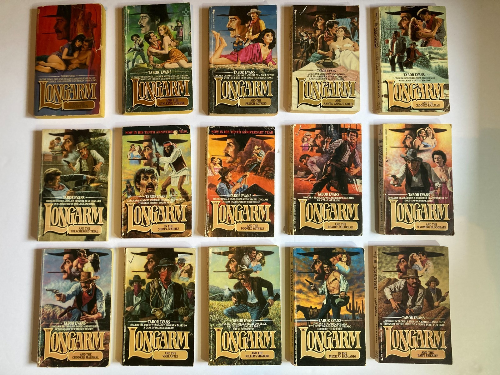 Lot LONGARM western TABOR EVANS Hatchet Men VIGILANTES Nevada Nymphs Lot of 29