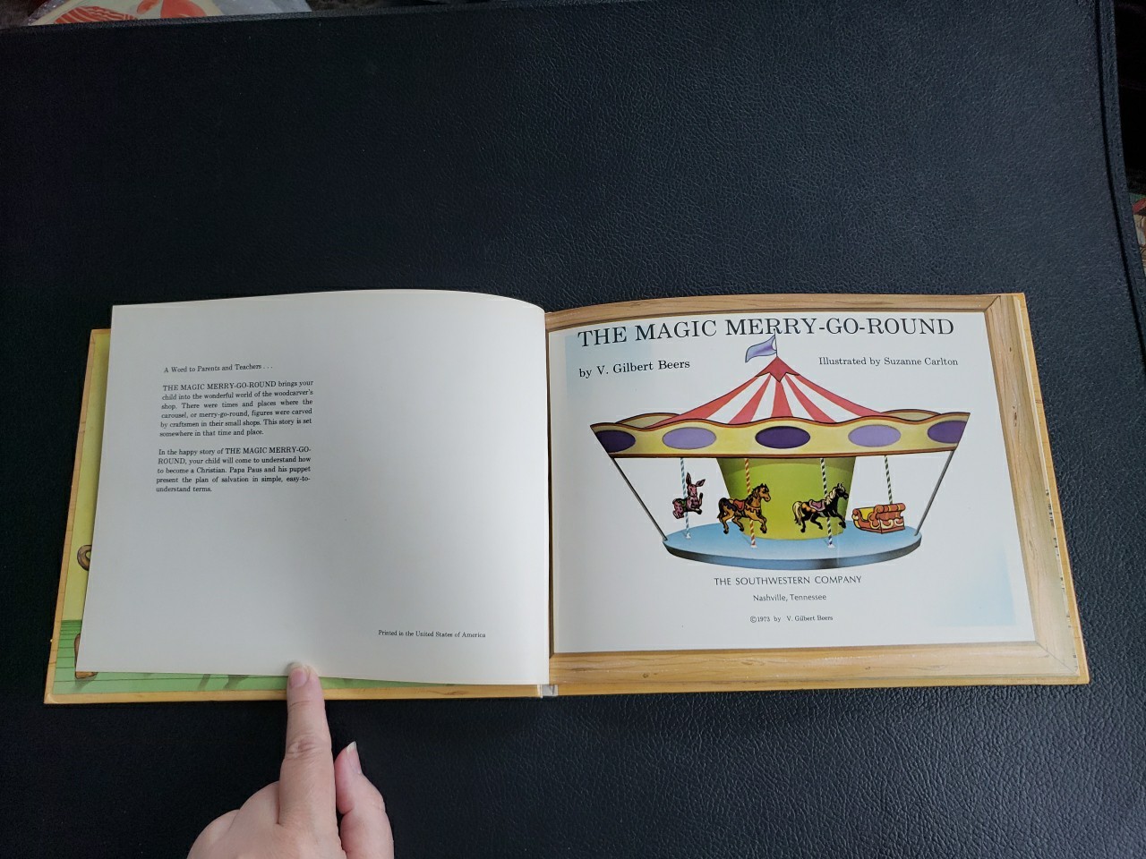 The Magic Merry-Go-Round By V. GIlbert Beers Wonder World Book HC 1973 Vintage