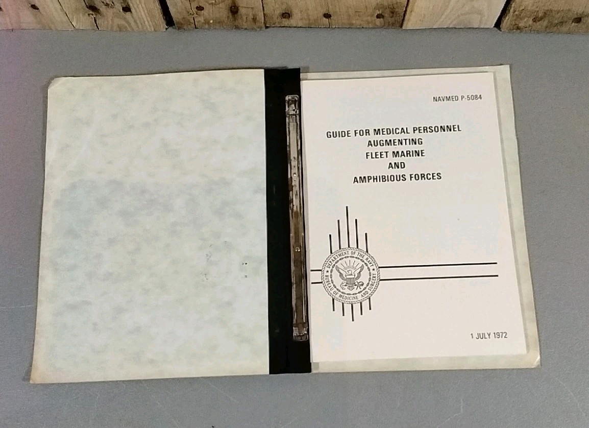 Guide For Medical Personnel Augmenting Fleet Marine And Amphibious Forces 1972