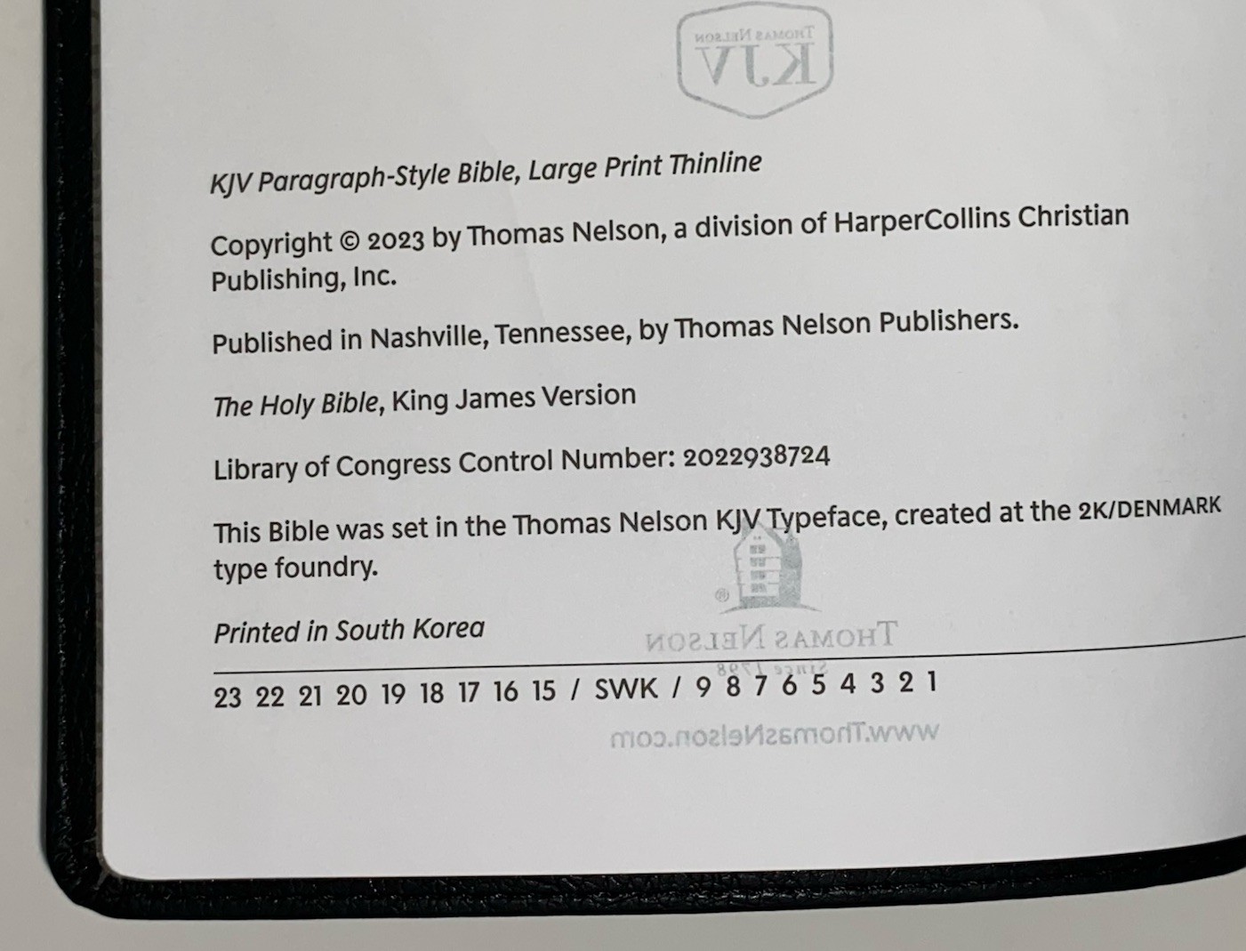 KJV, Paragraph Bible, Large Print 10-Pt, Black Leather-Soft, King James Version