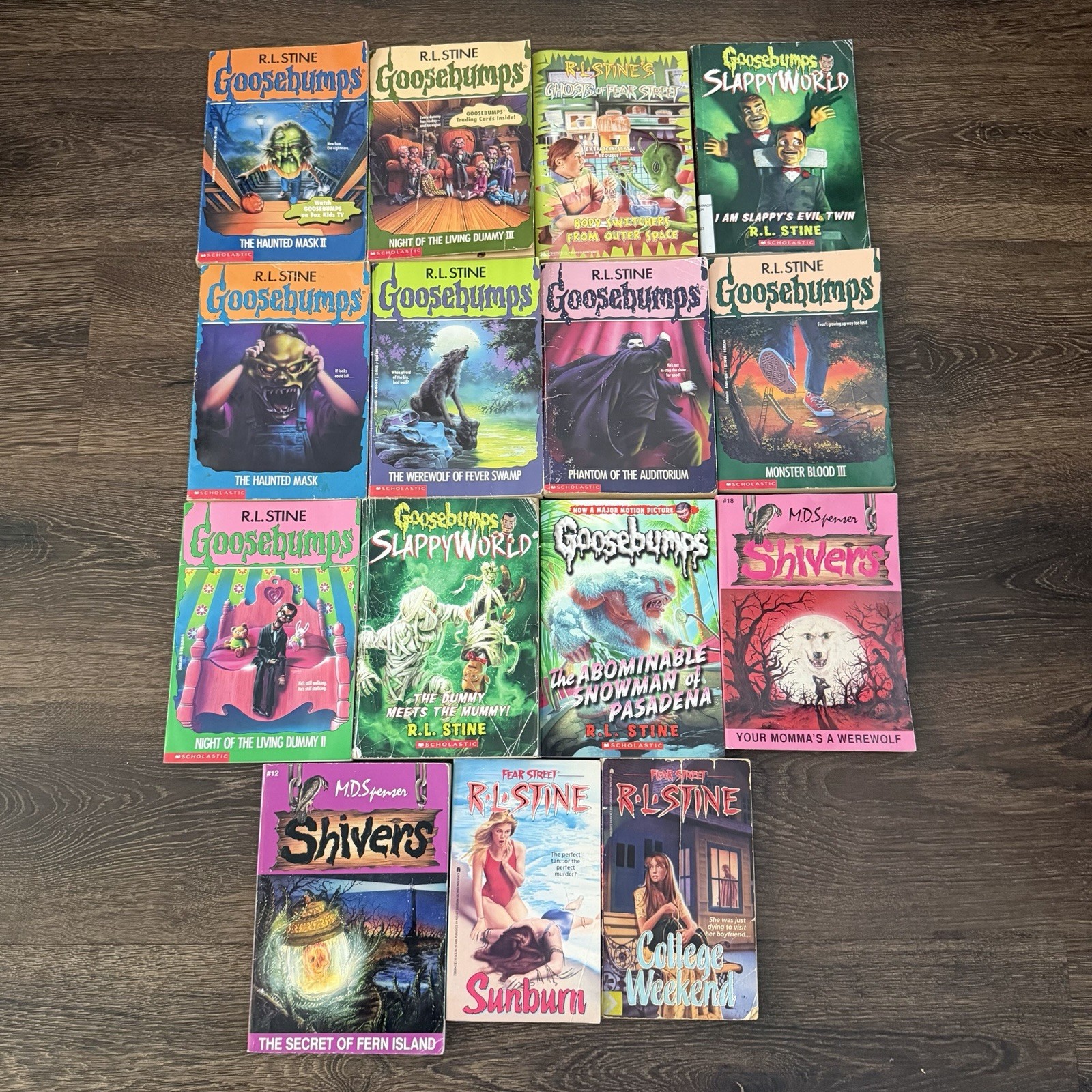 R.L. Stine Goosebumps Fear Street Shivers Book Lot of 15 Scholastic PB