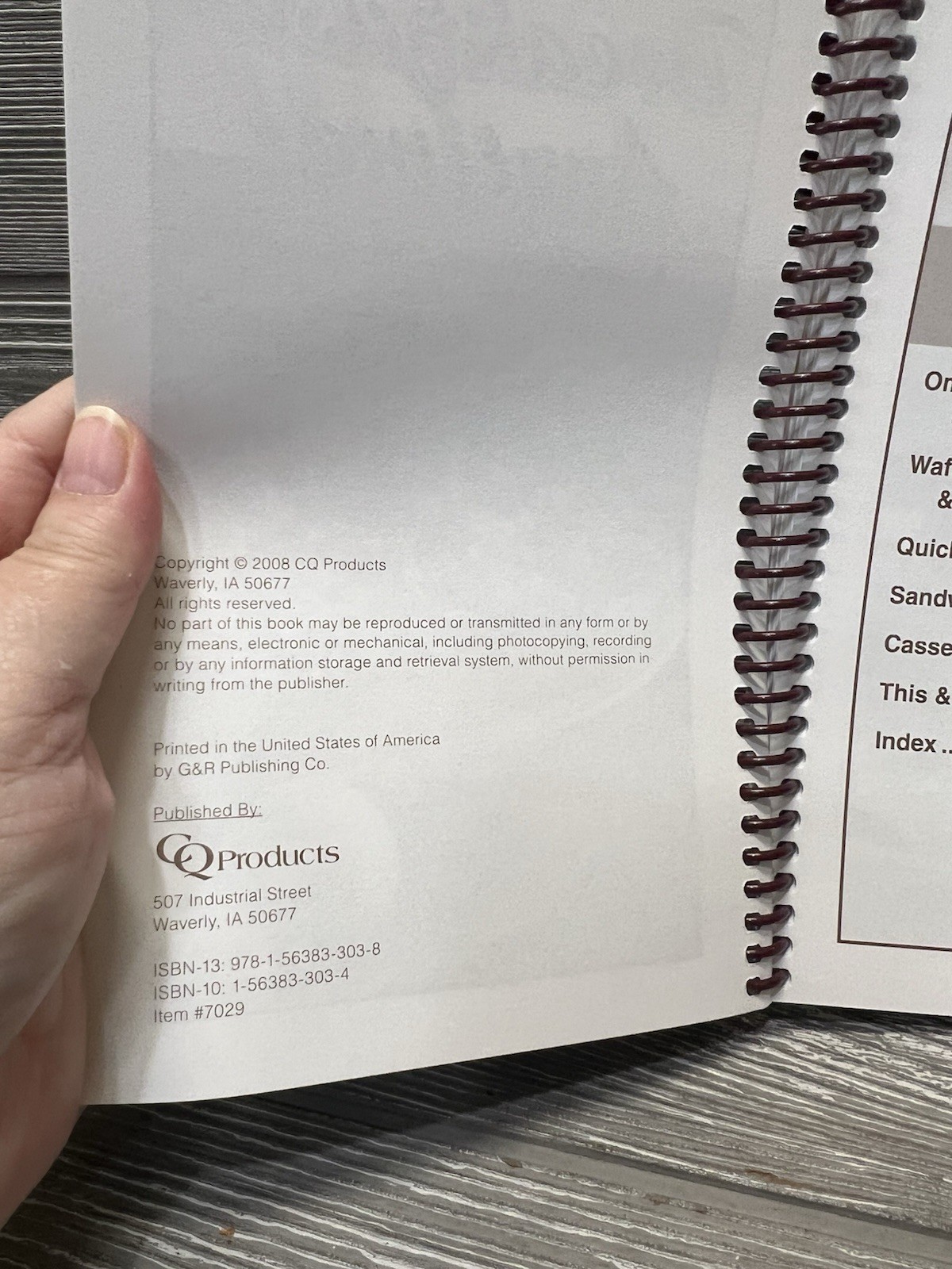 Breakfast Anytime Cookbook Recipes 2008 Softcover Spiral 123 Pages Cooking