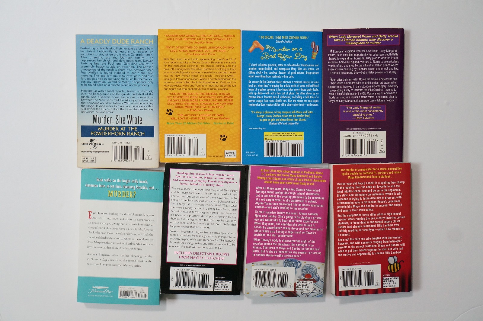 COZY MYSTERY Books Lot 8 Cats Baking Murder Lee Hollis Fiction Cosy Novels