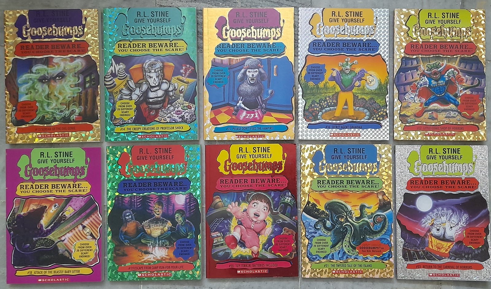 Give Yourself Goosebumps (#01-#42) Complete 42 Books Set, Reprint Ed, R.L. Stine