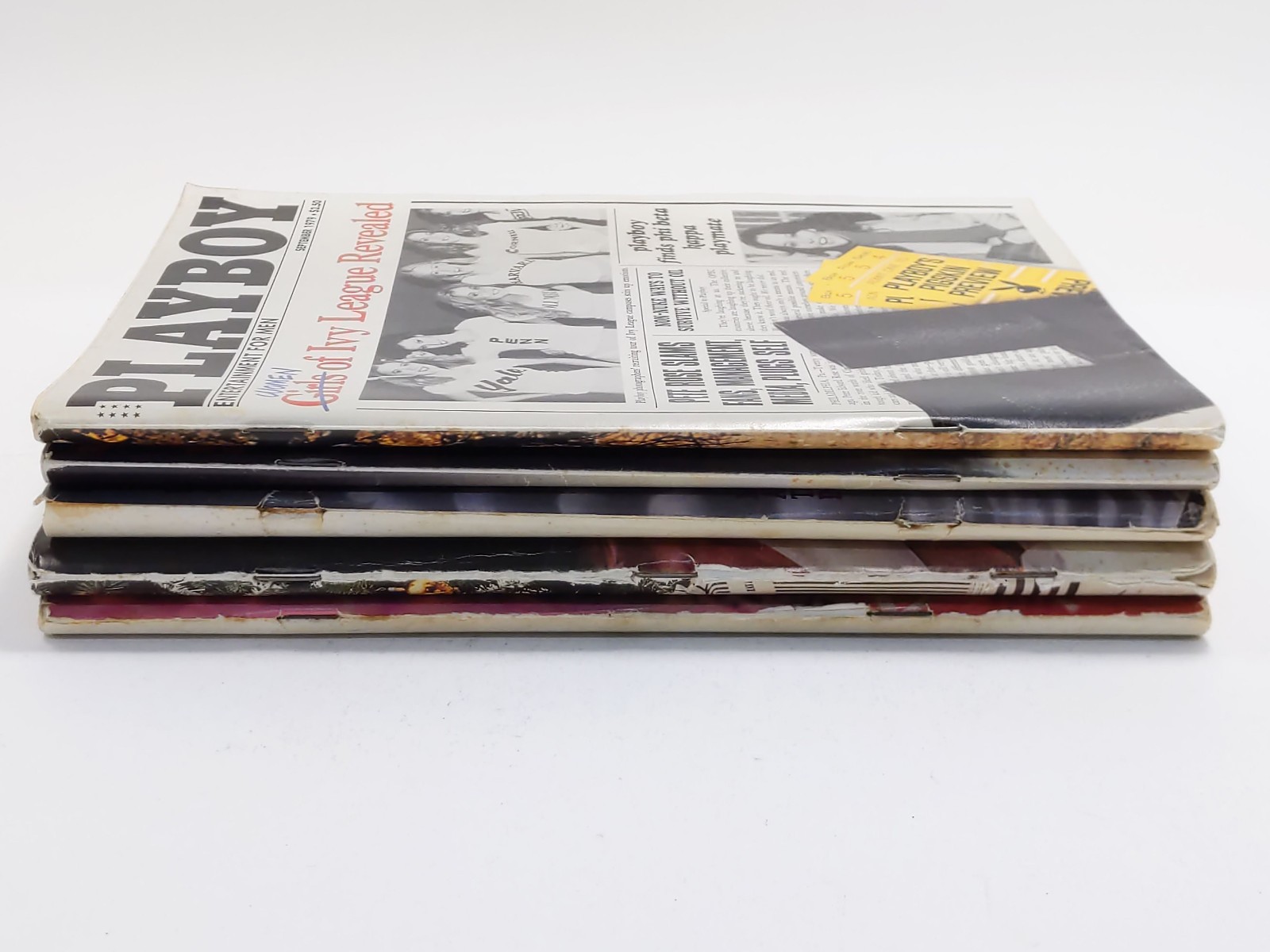 Vintage 1968 1974 1979 Playboy Magazine Lot of 5 Issues w/ Centerfolds