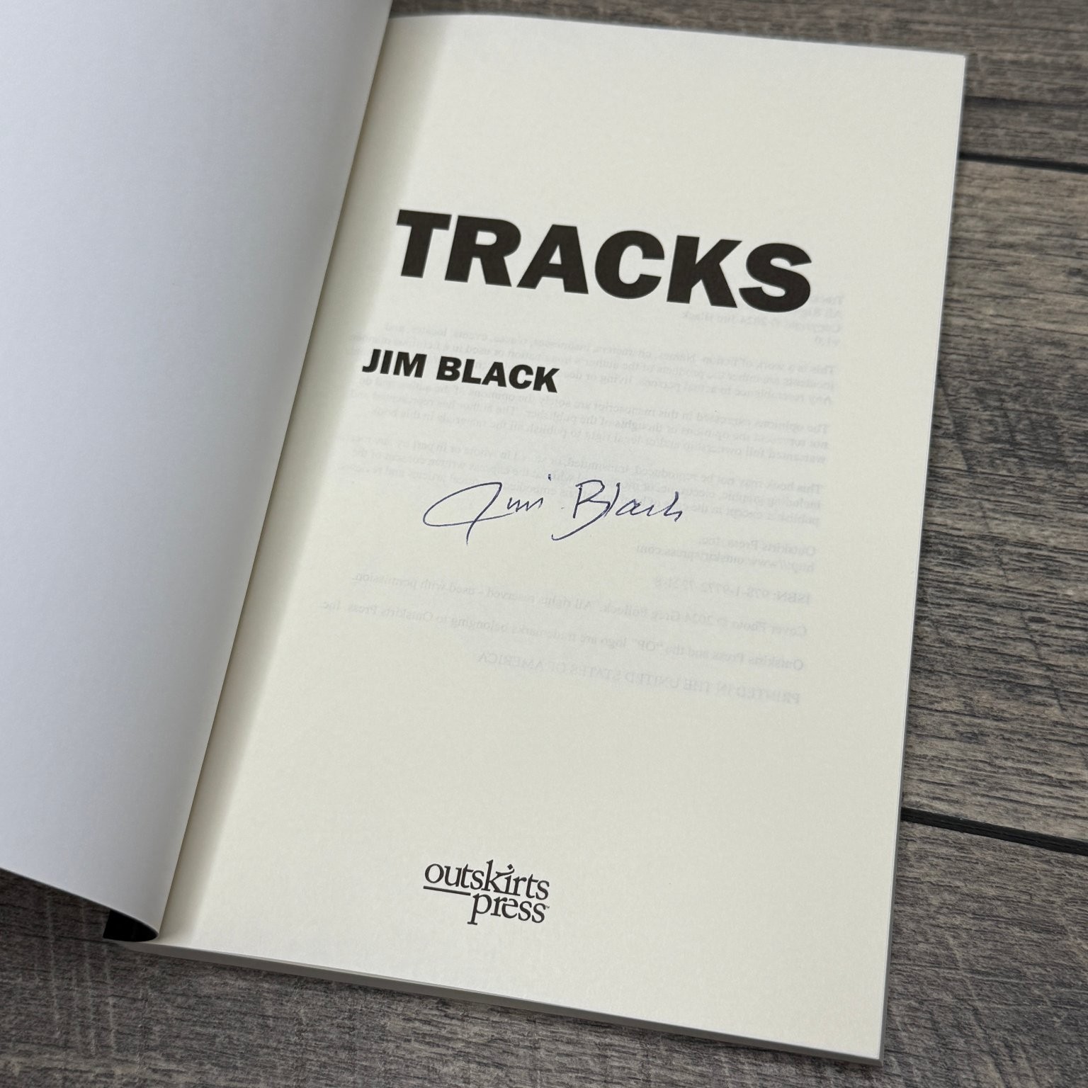 Lot of 8 Jim Black Paperback Books SIGNED Outskirts Press Fiction