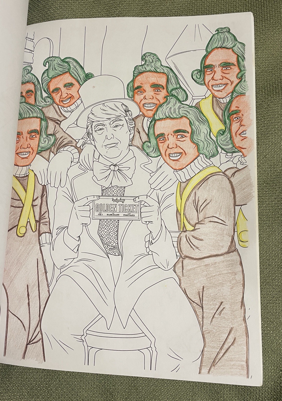 “THE TRUMP COLORING BOOK” by M.G. ANTHONY President Donald J POST HILL PRESS