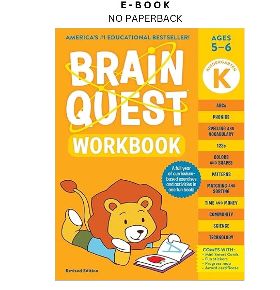 Brain Quest Workbook: Kindergarten Revised Edition, Workman Publishing 2023