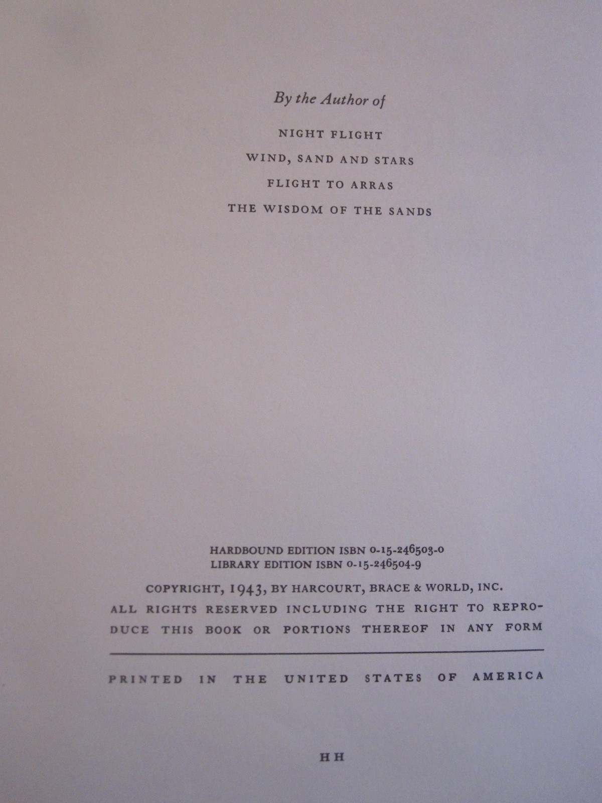 THE LITTLE PRINCE Antoine de Saint-Exupery 1943 Vintage HC