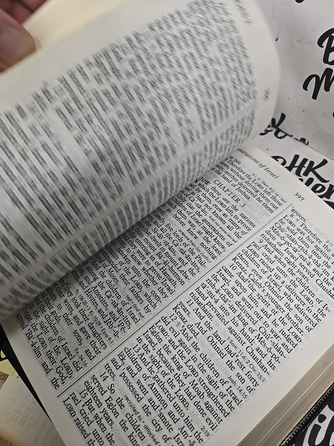 Holy Bible Reference Edition 1976 KJV Giant Print Thomas Nelson W/Bookmark