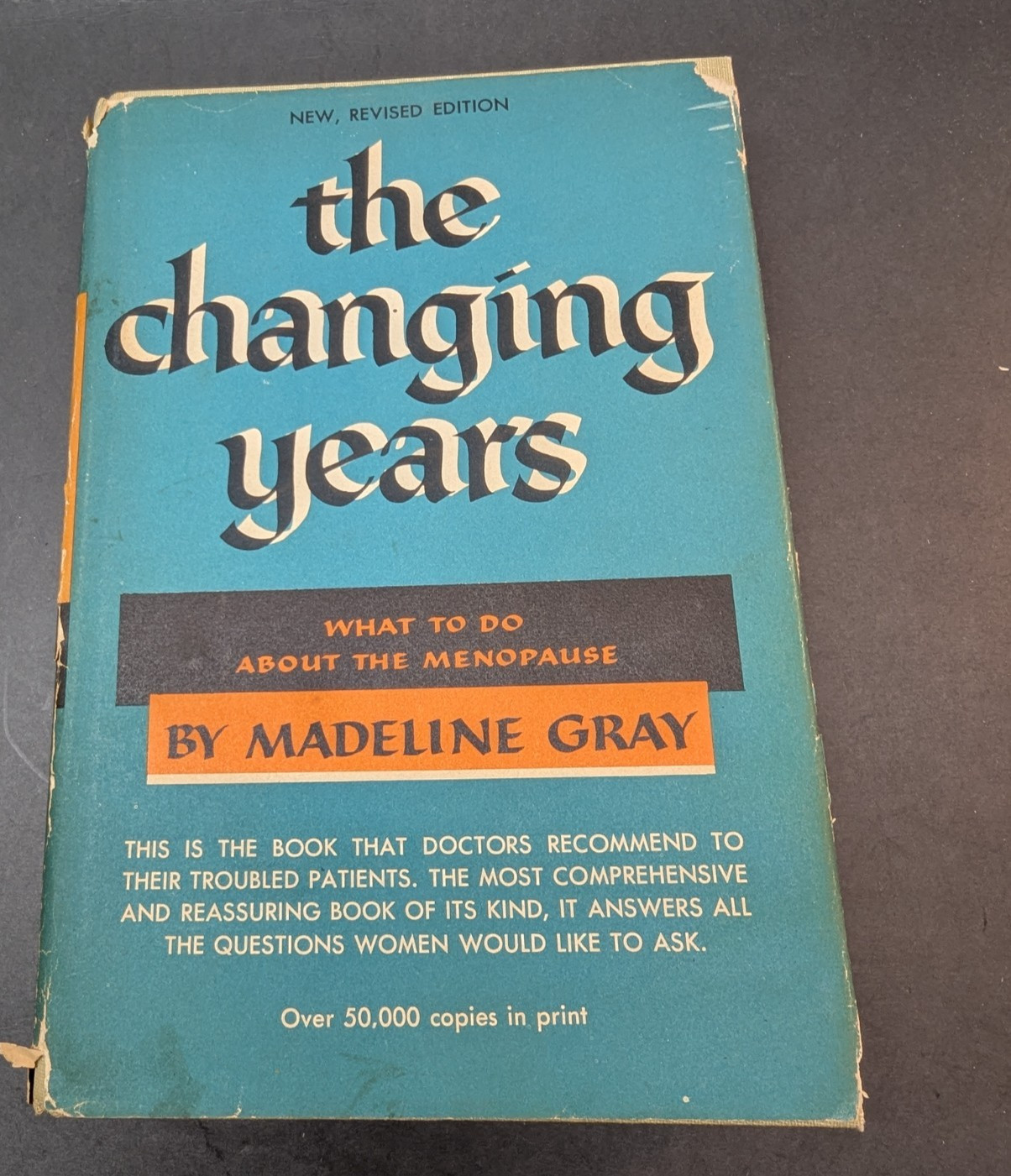 The Changing Years by Madeline Gray What To Do About Menopause 1958 HC DJ VTG