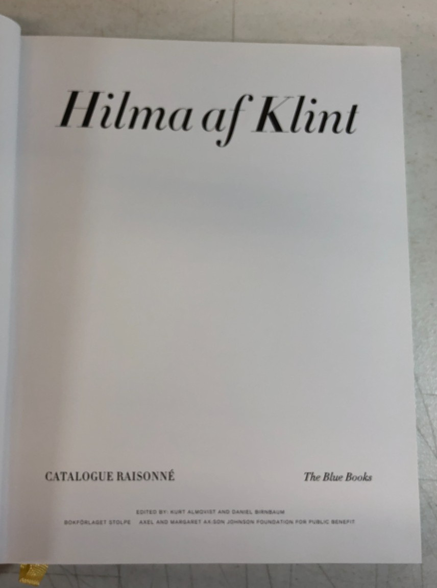 Hilma af Klint, The Blue Book, Almquist, 2020, E-119