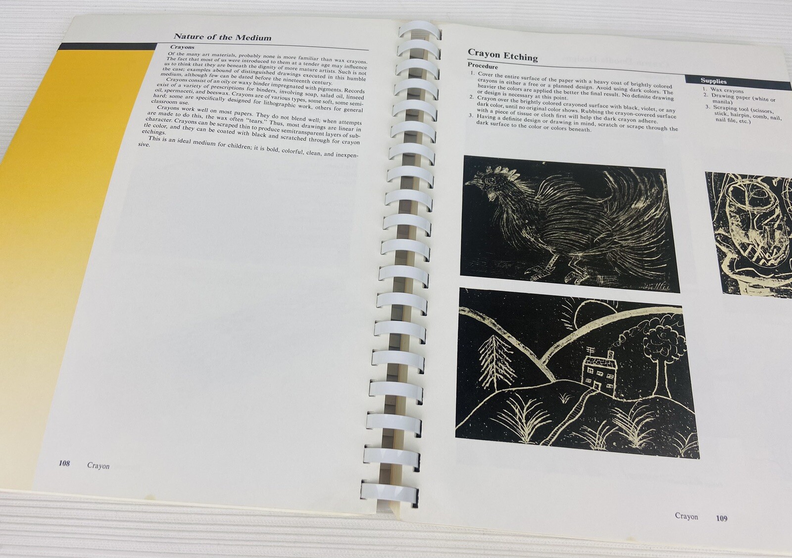 Vintage 1980’s Handbook of Arts & Crafts Book 350 Pages Spiral Bound Excellent