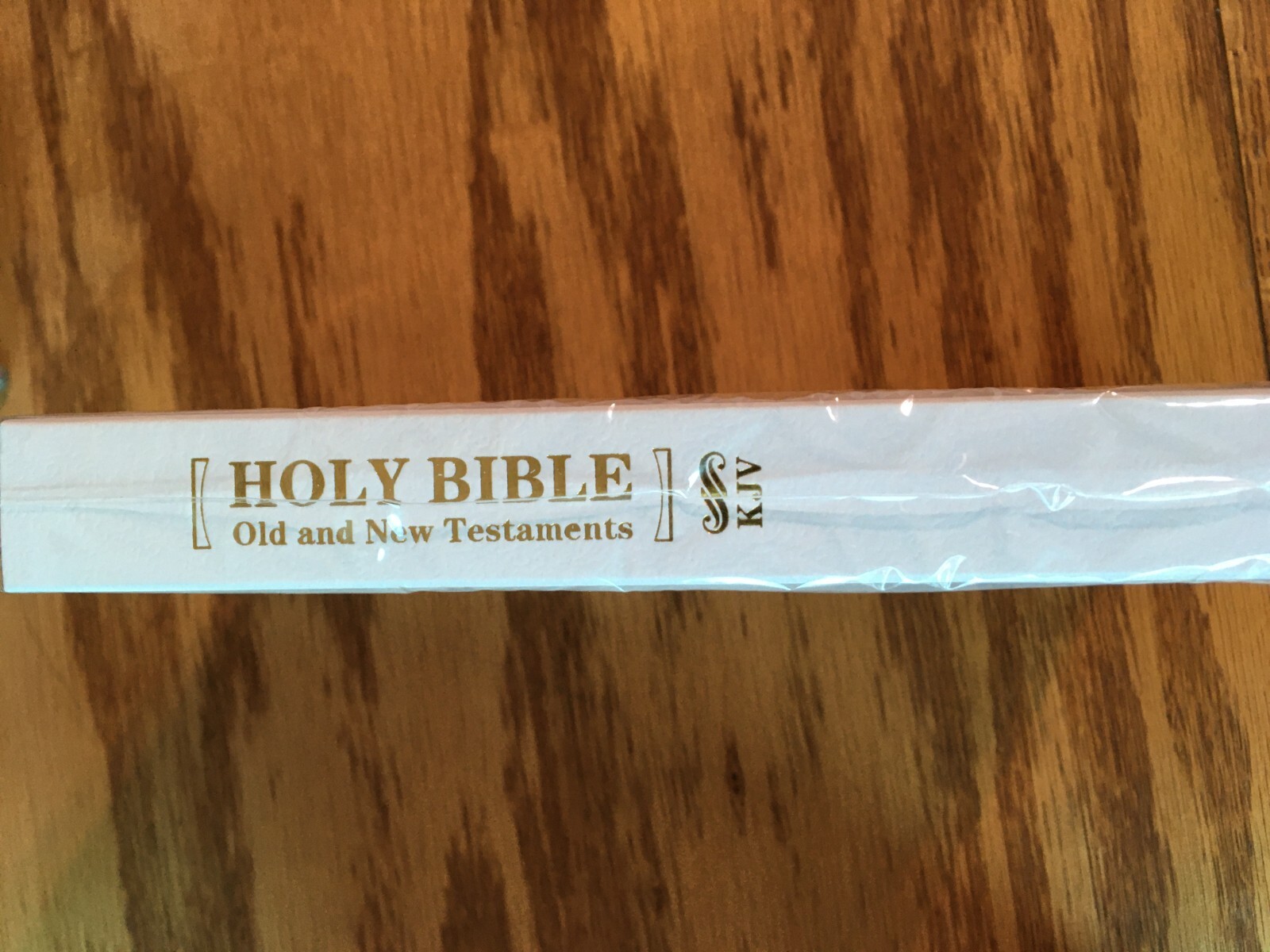 Holy Bible KJV sealed in wrapper Old and New Testament White black Cover CHOICE