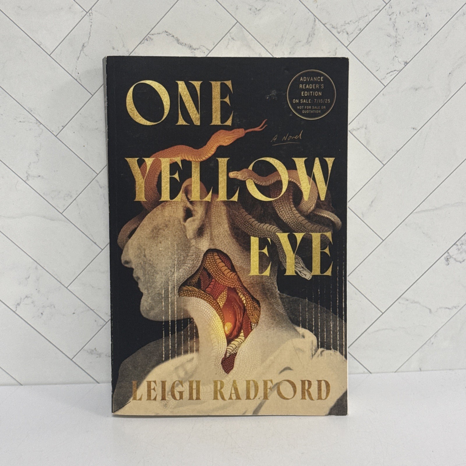 One Yellow Eye Leigh Radford Paperback Proof Advanced Reader Copy ARC Zombies