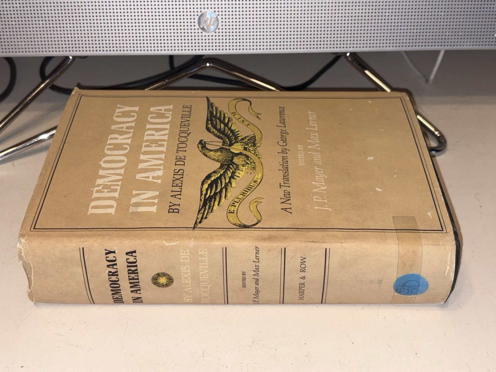 Vintage 1966 HC First Ed. Book DEMOCRACY in AMERICA by Alexis De Touecqville