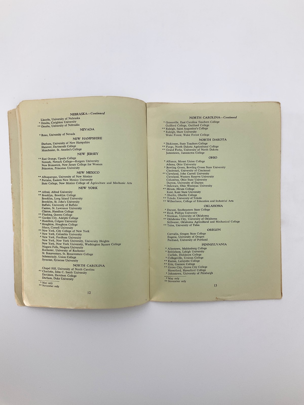 Medical College Admission Test Bulletin of Information 1951 Educational Testing
