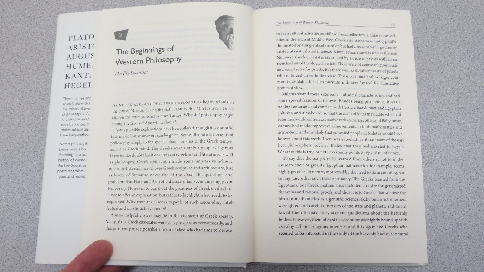 History of Western Philosophy : From the Pre-Socratics to Postmodernism by Evans