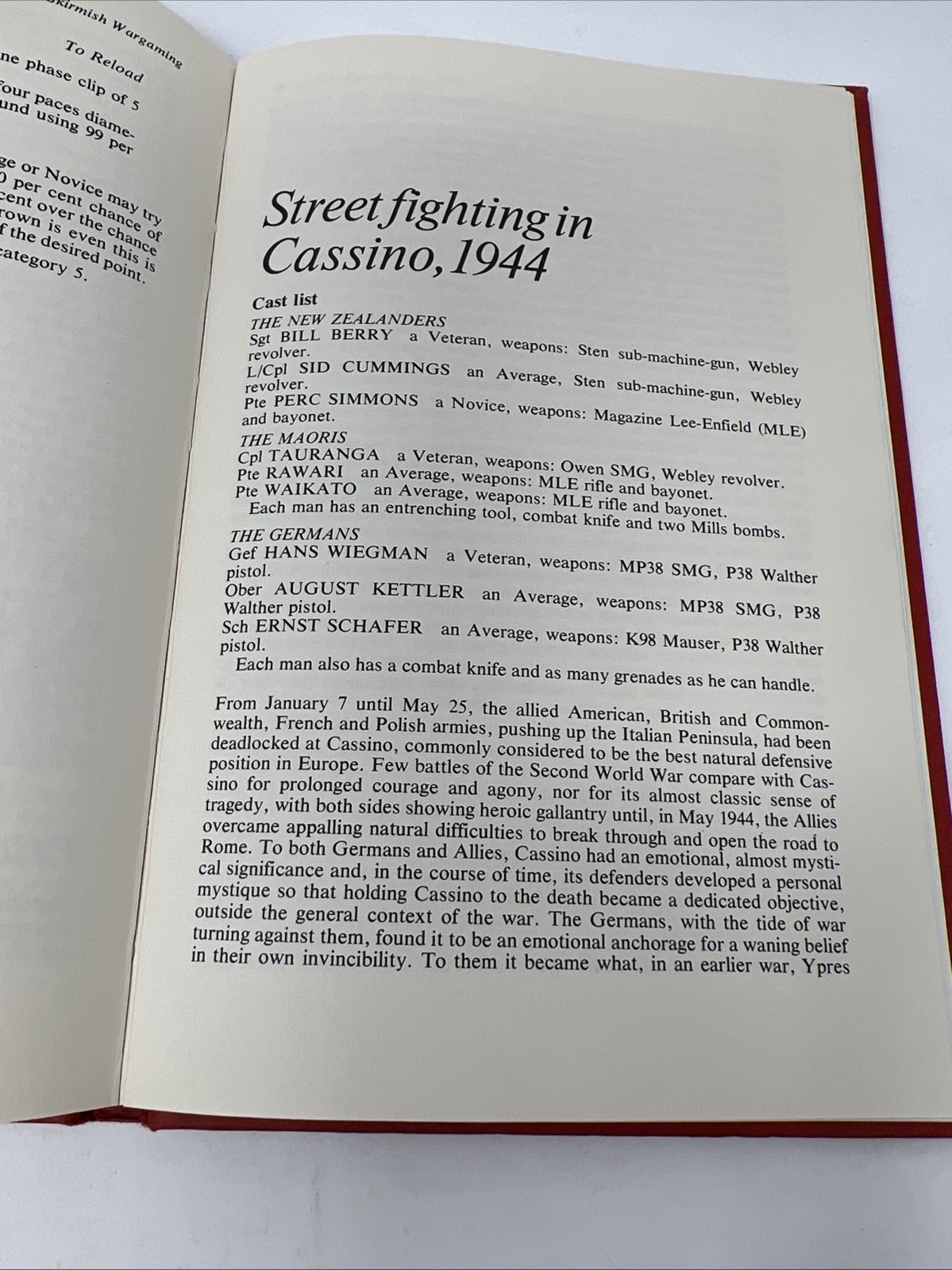 Skirmish Wargaming -Donald Featherstone Very Good Hardcover and Dust Jacket