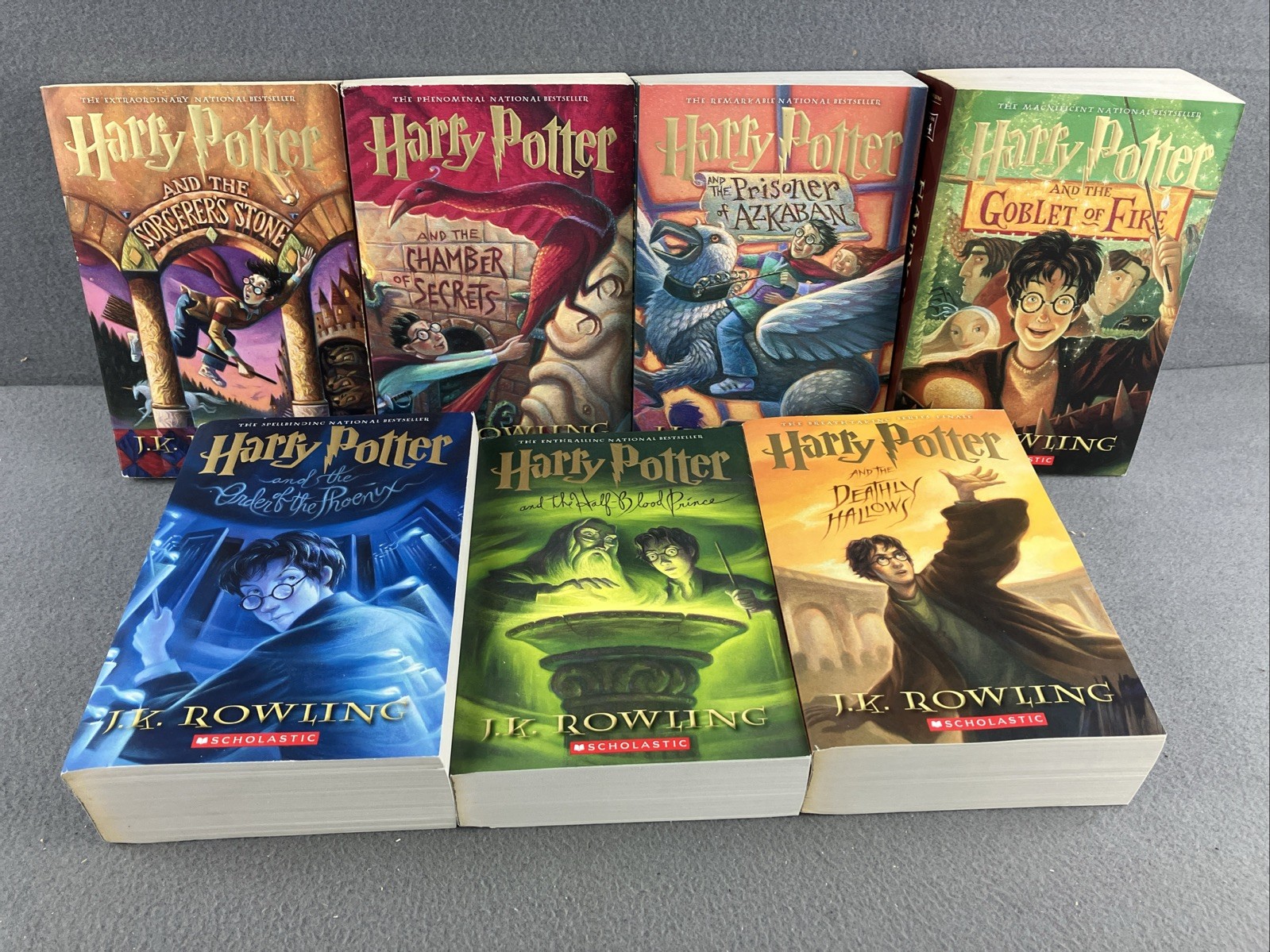Harry Potter Paperback Boxset #1-7 by J. K. Rowling 7 Volumes Complete Books