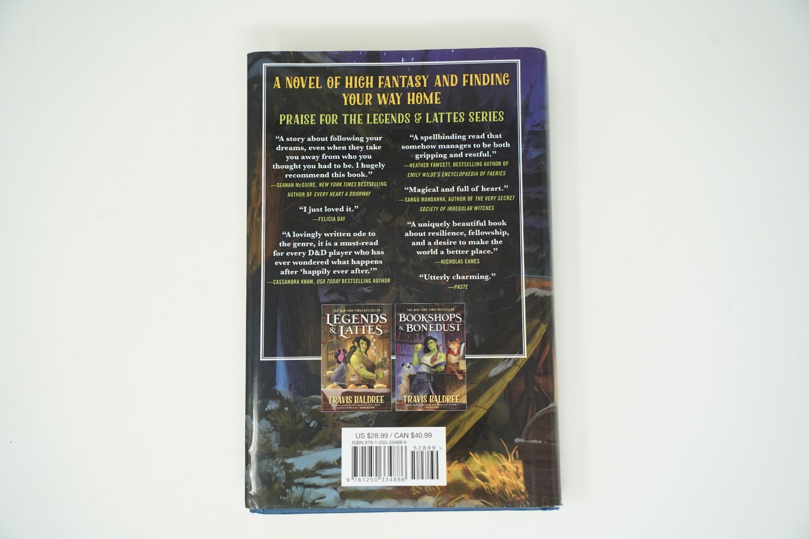 HardCover Brigands & Breadknives (Legends & Lattes, 3) Travis Baldree Good Cond.