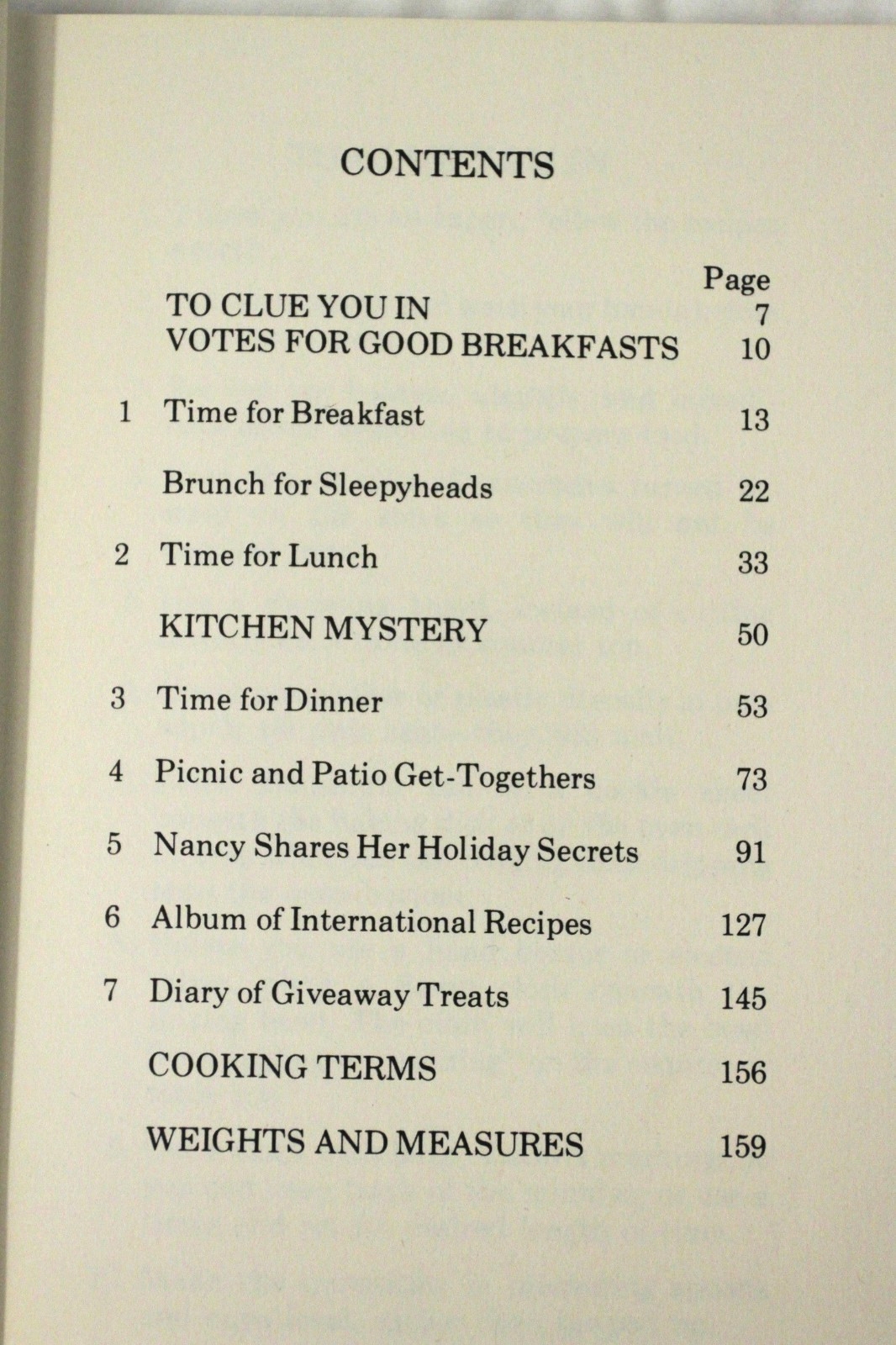 The Nancy Drew Cookbook: Clues to Good Cooking by Carolyn Keene (1976, HC)