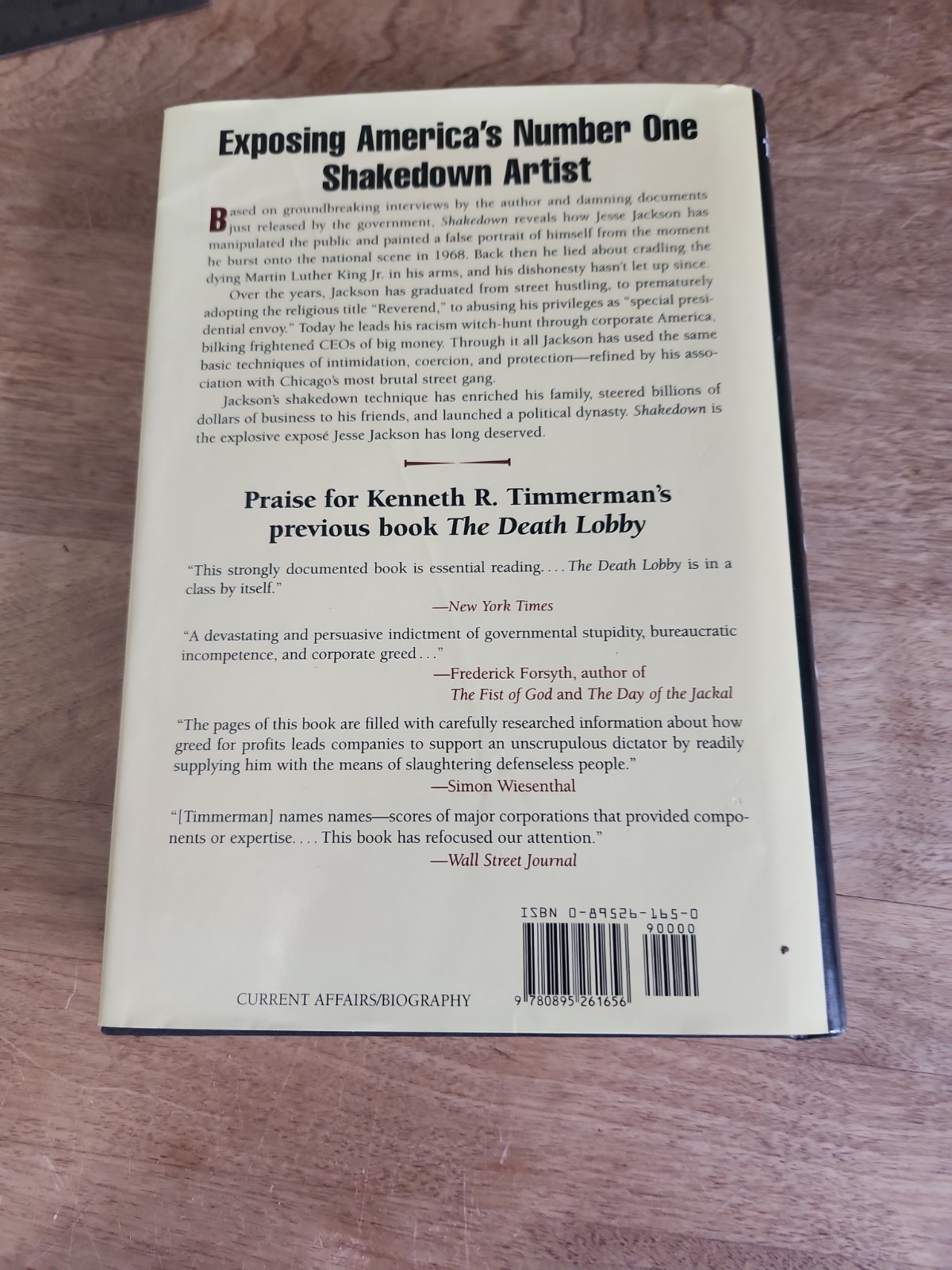 Shakedown : Exposing the Real Jessie Jackson by Kenneth R. Timmerman (2002,…