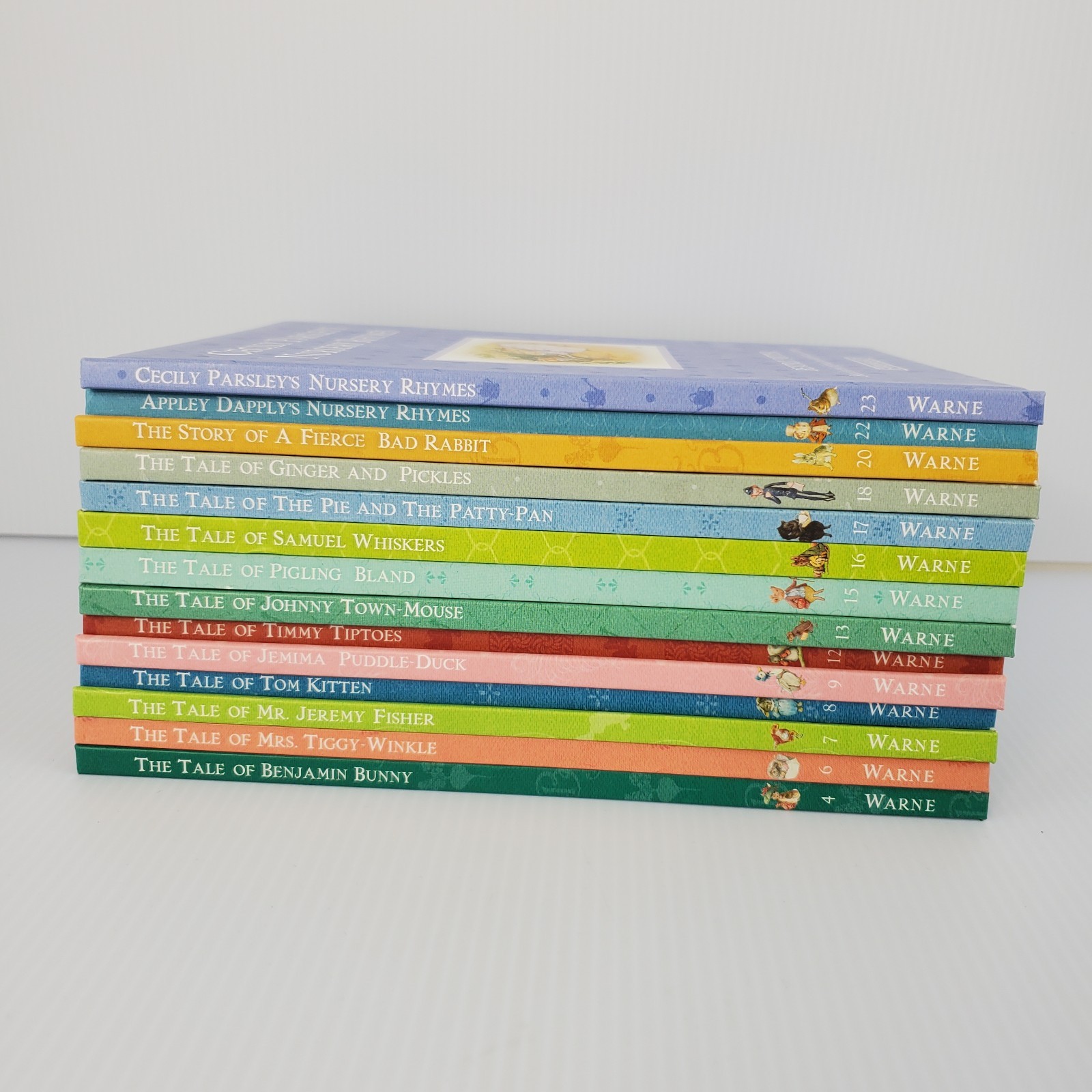 Lot of 14 Beatrix Potter Books F Warne Co ~ Hardcover ~ Jemima Puddle Duck
