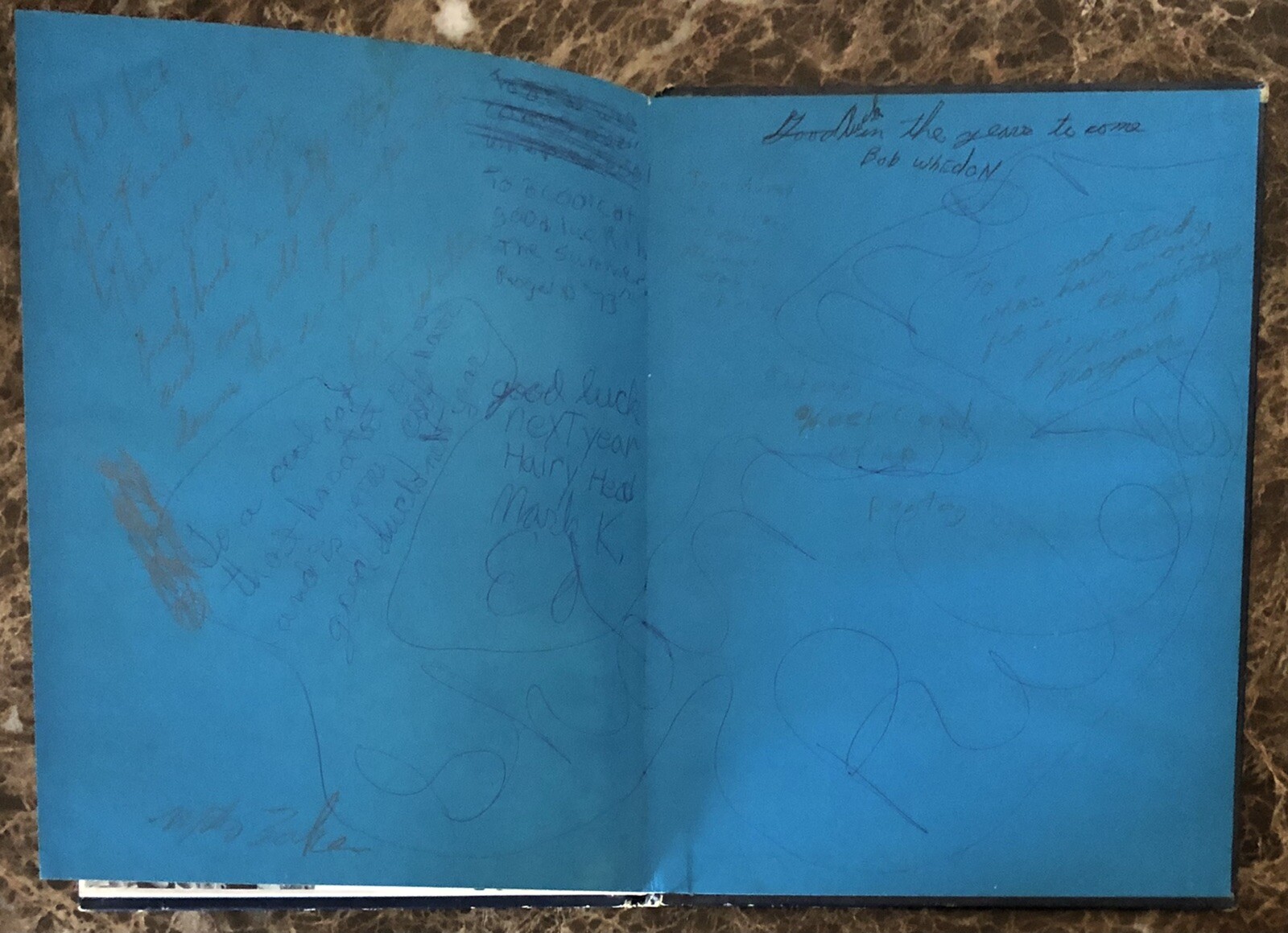 Vintage 1973 Bellflower California Junior High School Yearbook Chieftain Signed