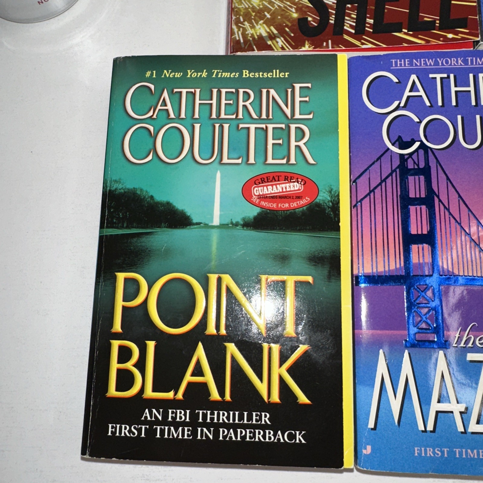 LOT OF 9 CATHERINE COULTER SUSPENSE NOVELS 8 in the FBI Thriller Series+1 Other