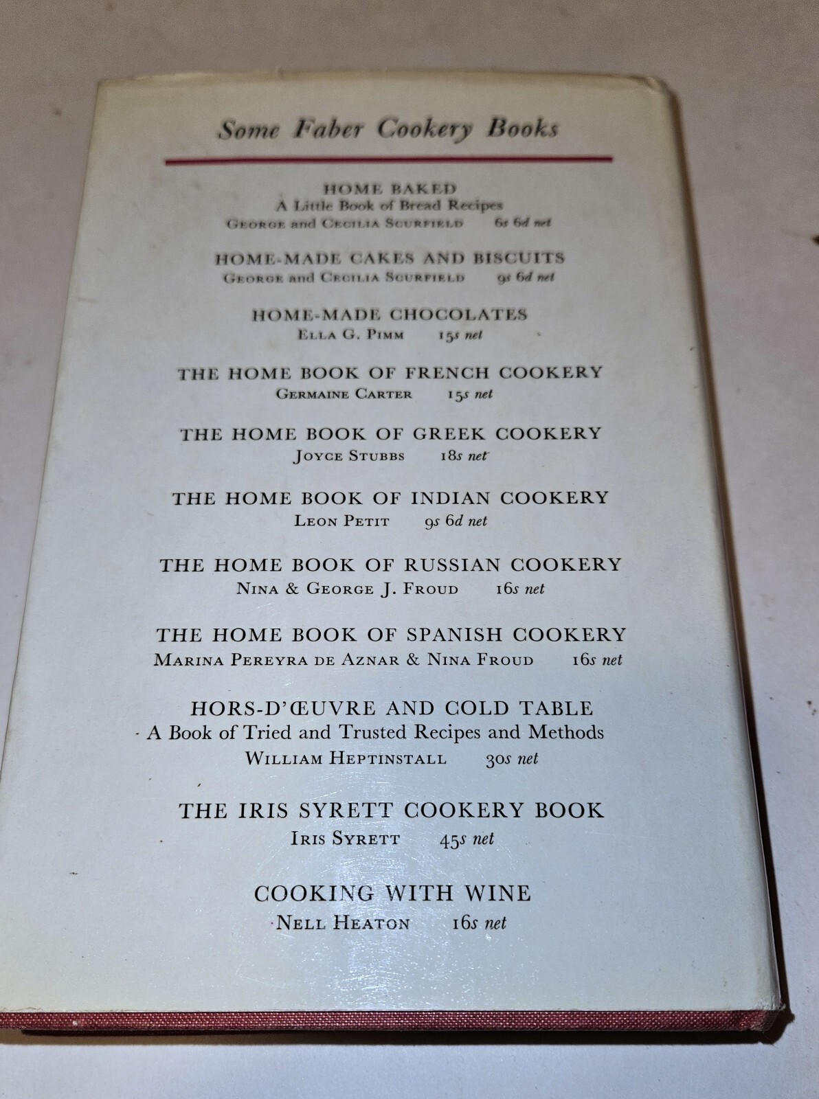 The English Cookery Book, Lucie G. Nicoll, 1963 – Great Condition HC 381 pages