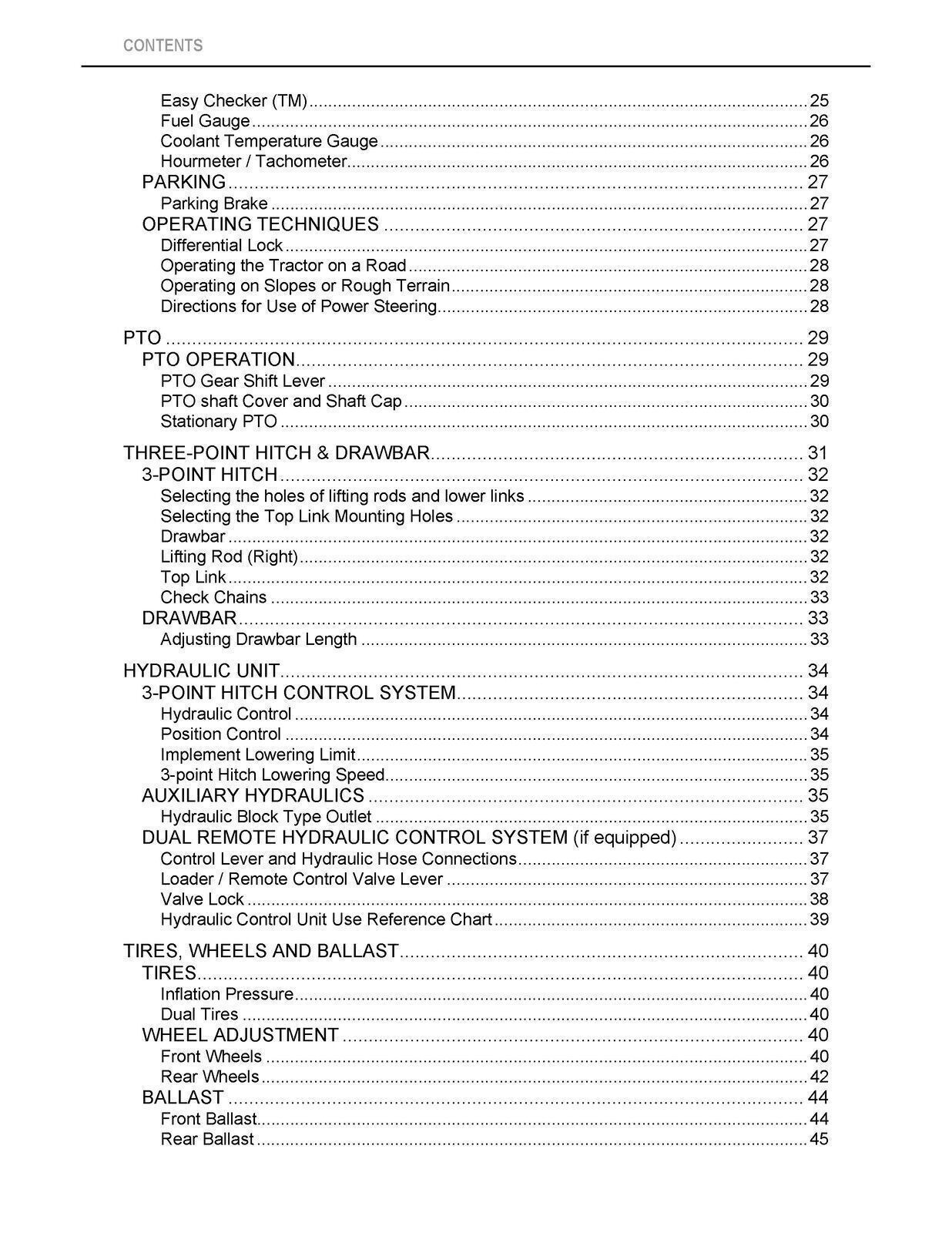 KUBOTA B2320 B2620 B2920 B2320NARROW OPERATORS MANUAL, TOUGH LOOP BOUND, COVERED