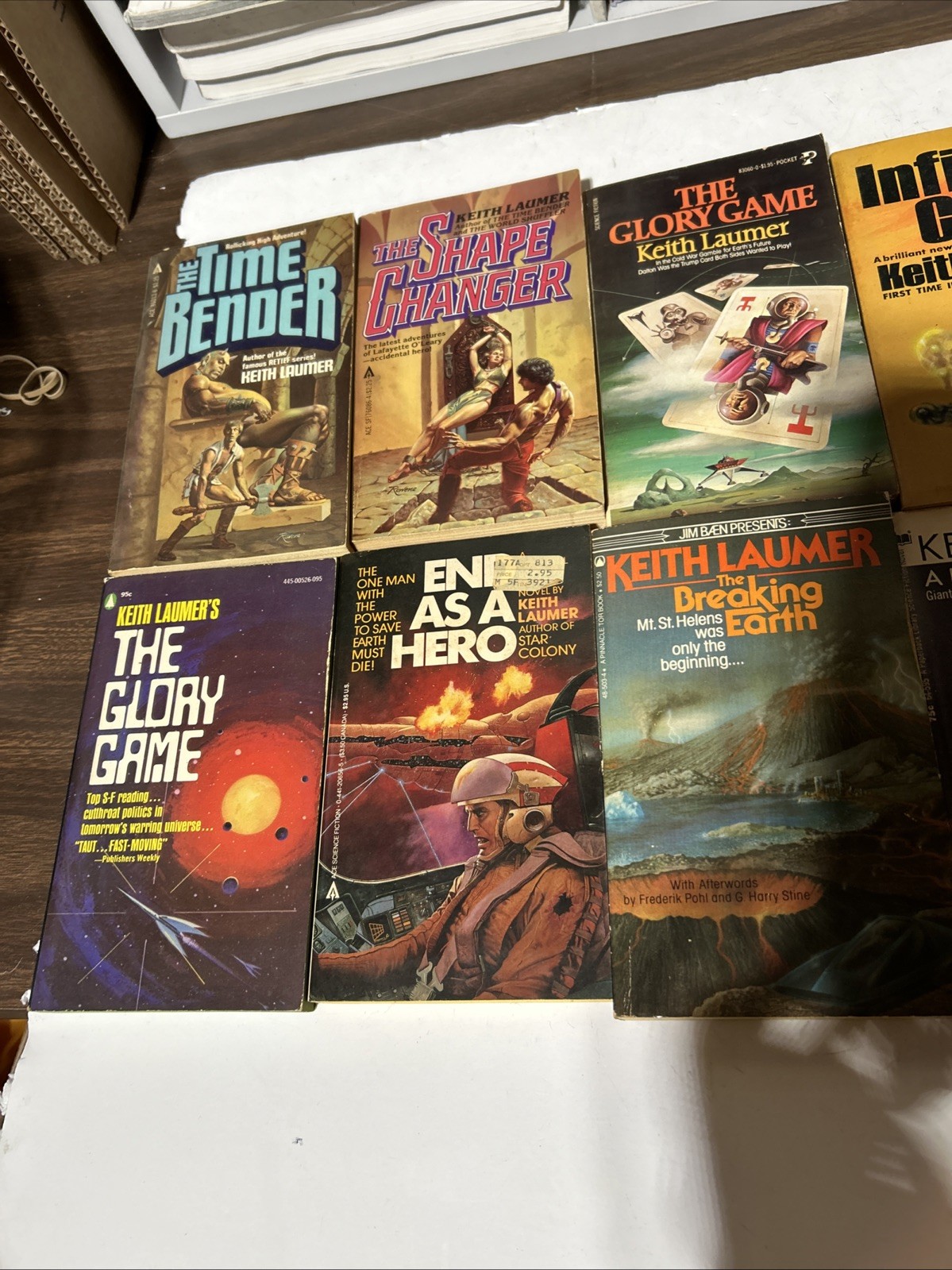 Keith Laumer Vintage Sci Fi PB Book Lot of 11 Vintage 1960s-1980s Very Good Cond