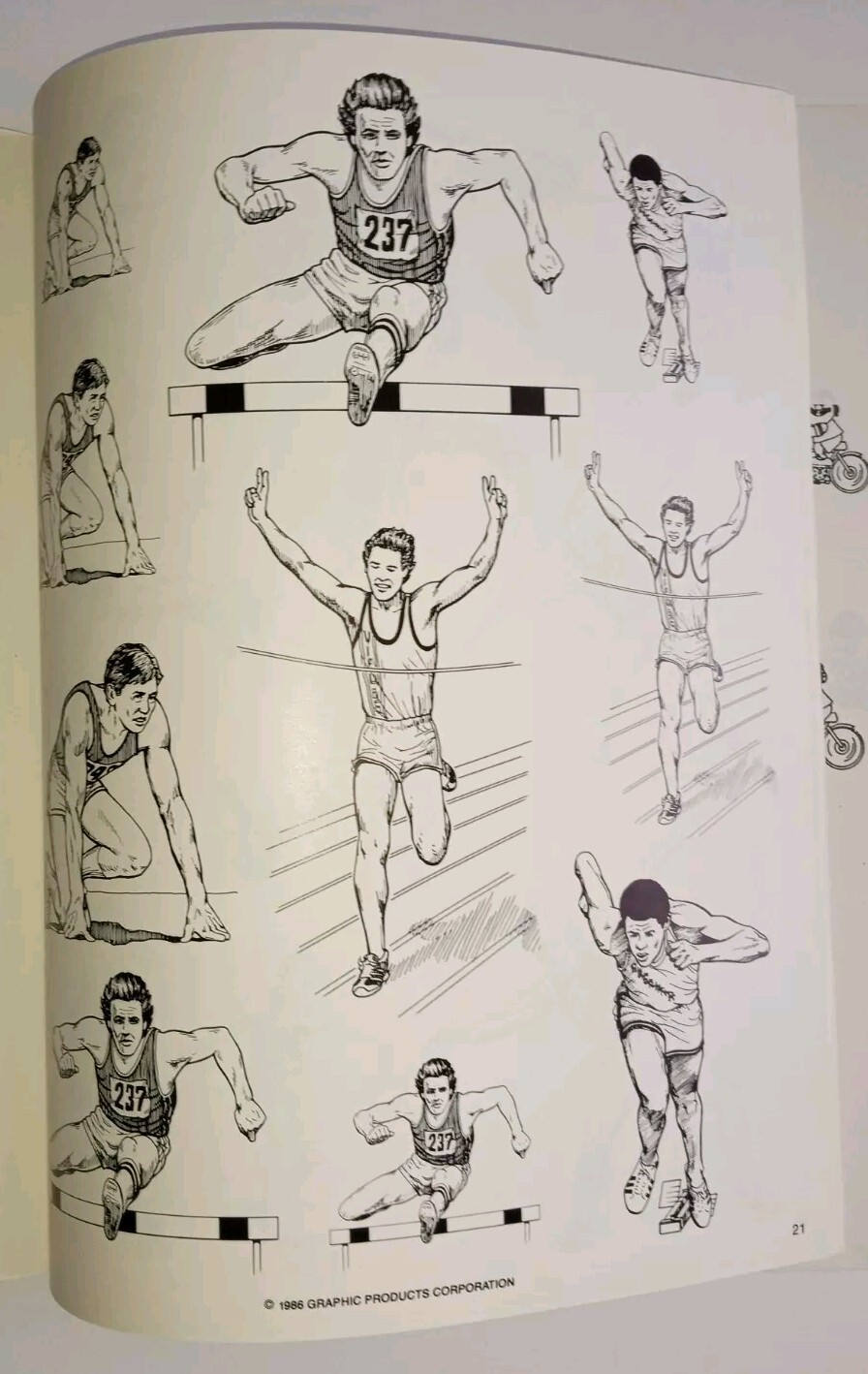 31 PAGES SPORTS, 306, GRAPHIC SOURCE CLIP ART, GRAPHIC PRODUCTS CORPORATION 1986