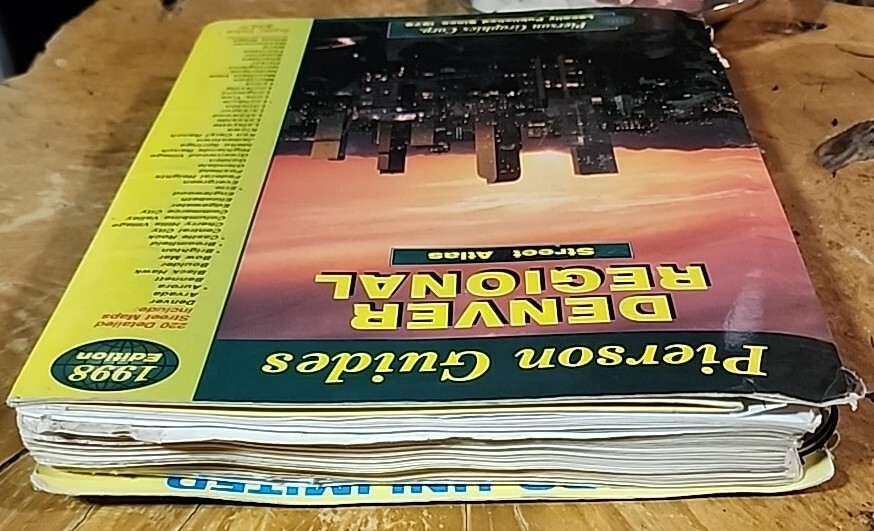 RARE Pierson Guides Denver Regional Street Atlas Map Book 1998 Edition